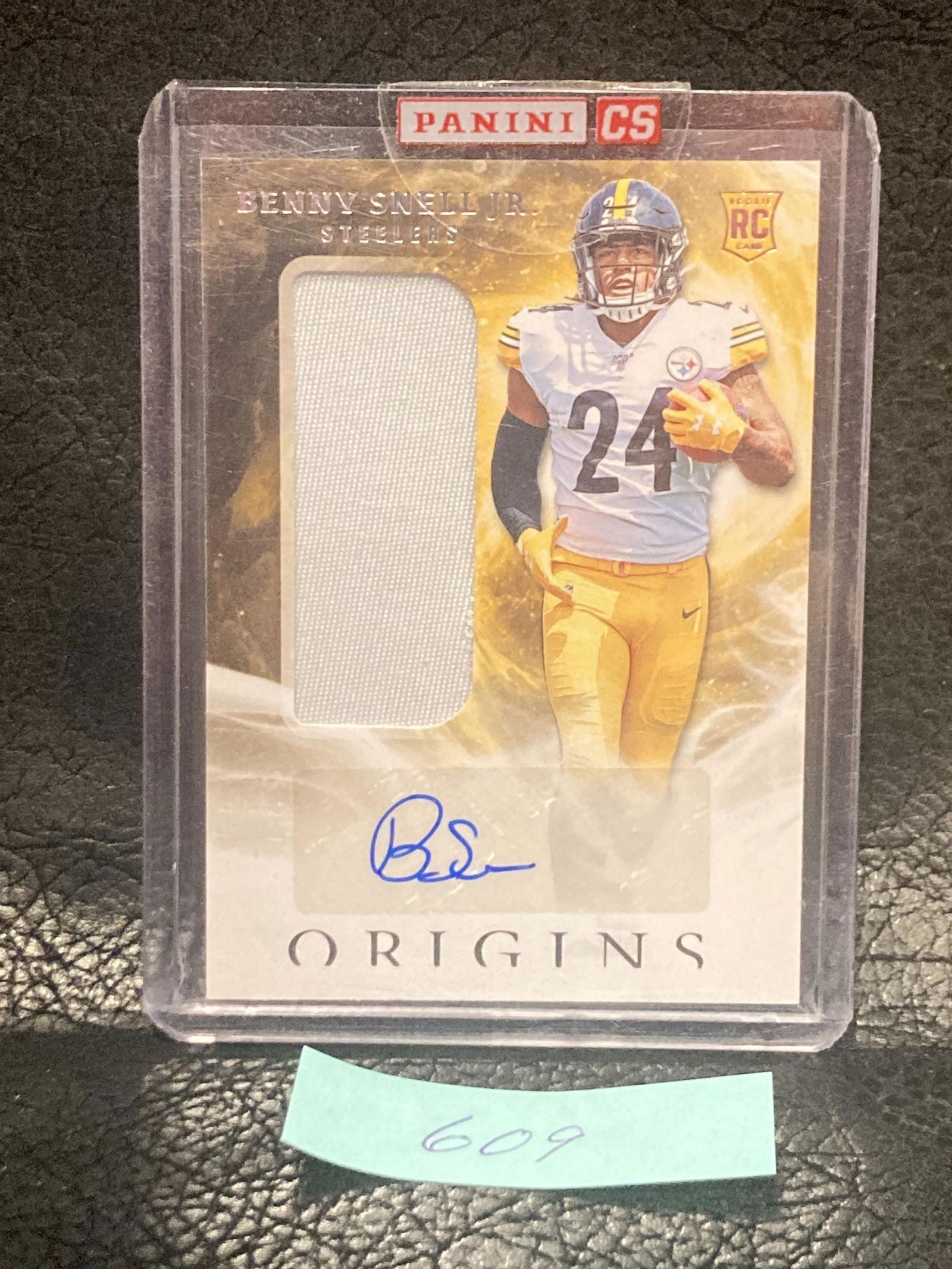 Benny Snell Jr 2019 Panini Origins #128 Rpa Rookie Jumbo Patch Auto (1 of 2)