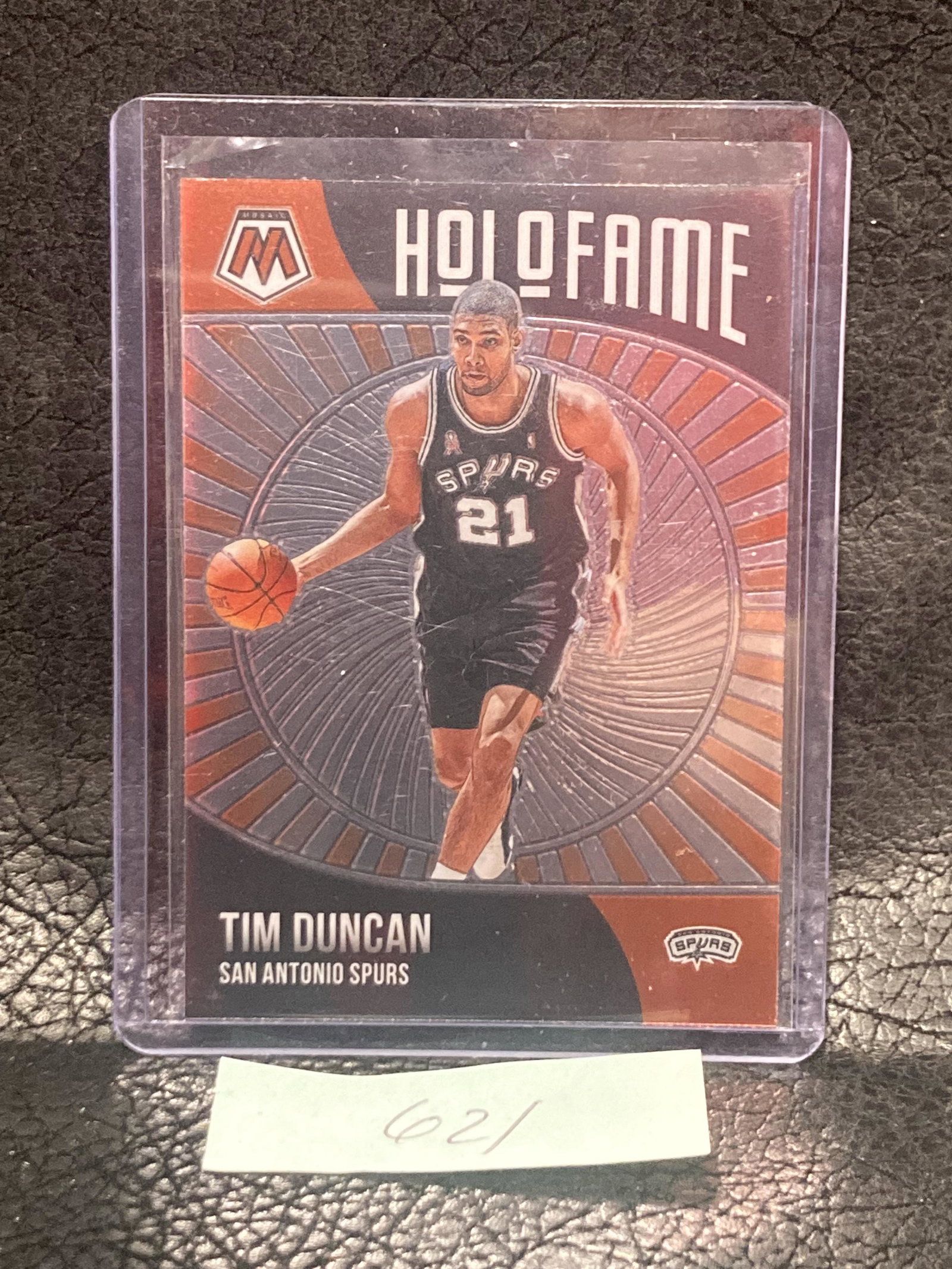 Tim Duncan 2020-21 Mosaic Holofame Basketball Insert Card Spurs (1 of 2)