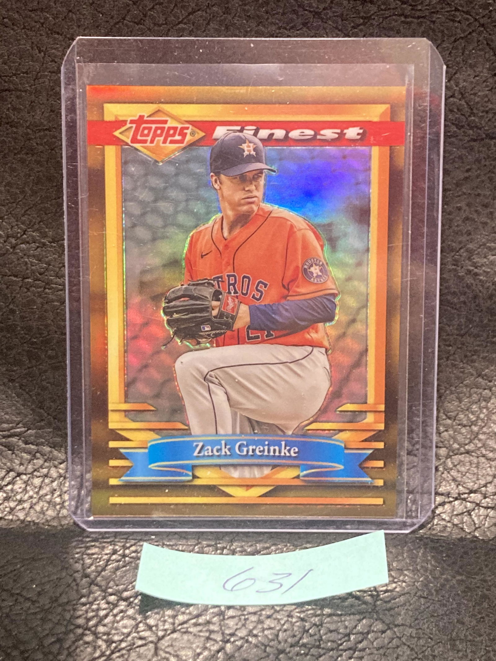 Zack Greinke 2021 Topps Finest Flashbacks Gold Refractor #/50 Astros (1 of 2)