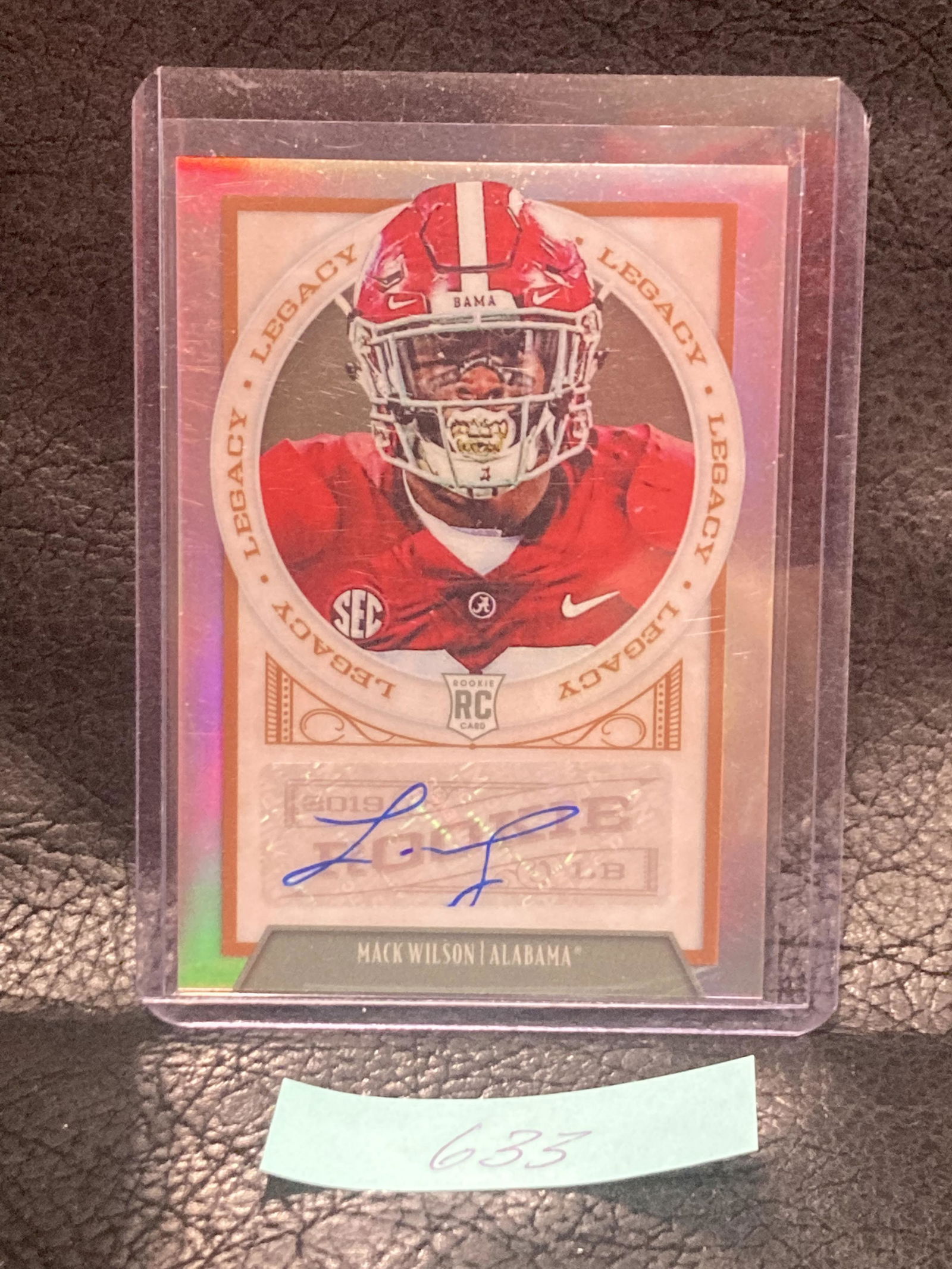 Mack Wilson Prizm Auto Rookie Card Rc Browns Sp 2019 Legacy (1 of 2)
