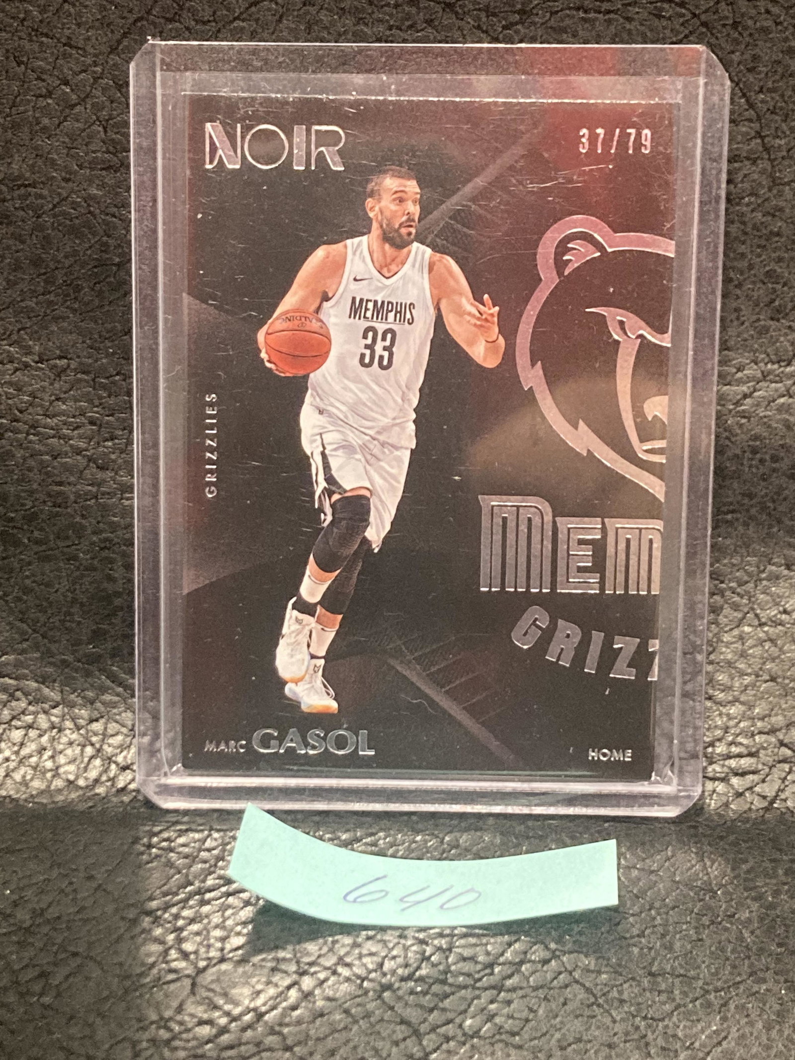 Marc Gasol 2017-18 Panini Noir Home /79 #64 Grizzle: Marc Gasol 2017-18 Panini Noir Home /79 #64 Grizzle