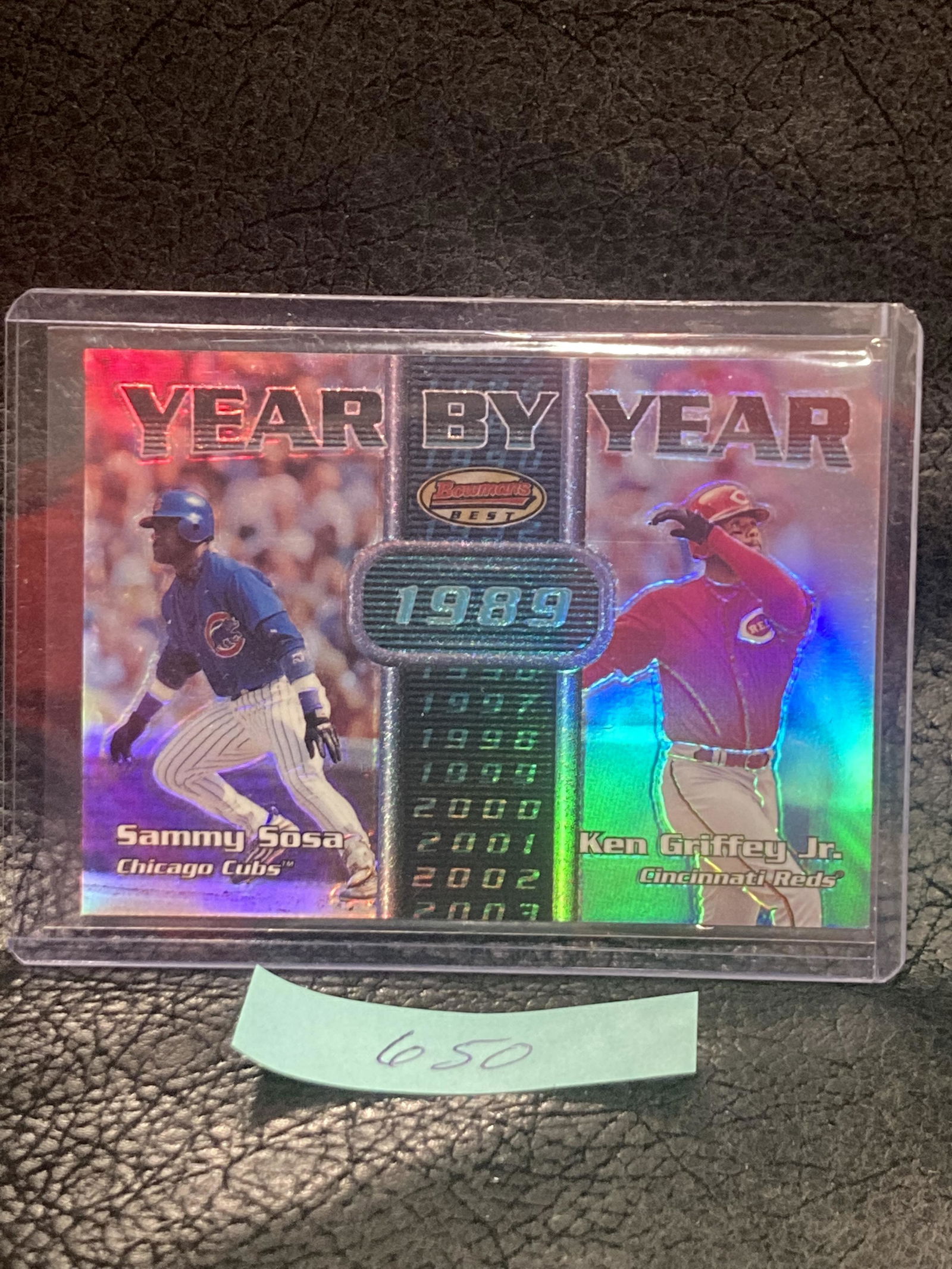 Sammy Sosa Ken Griffey Jr 2000 Bowmans Best Year By Year #YY1 Hof Refractor (1 of 2)