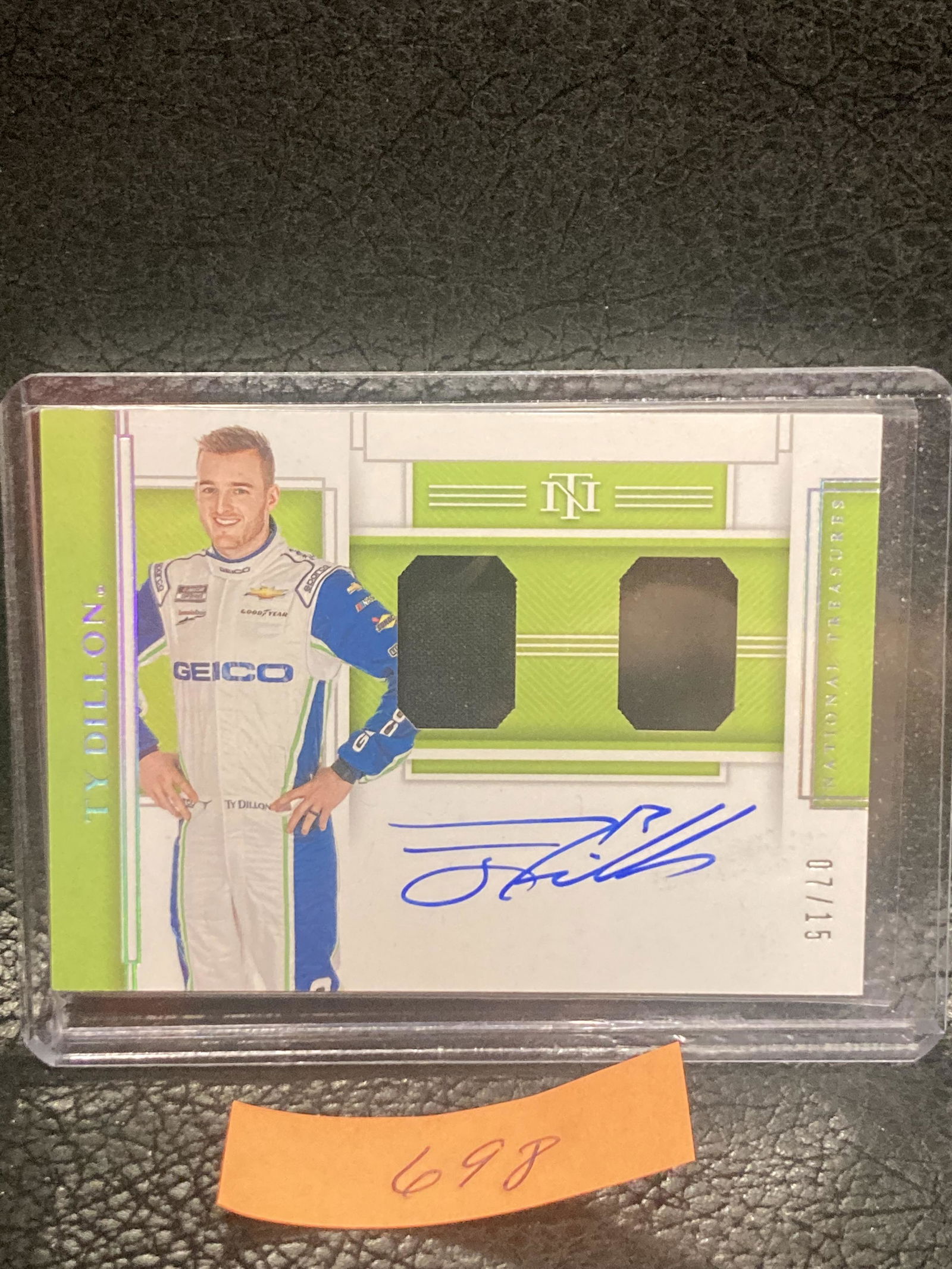 Ty Dillon 2020 National Treasures Race Gear Graph #18  Auto/15 (1 of 2)