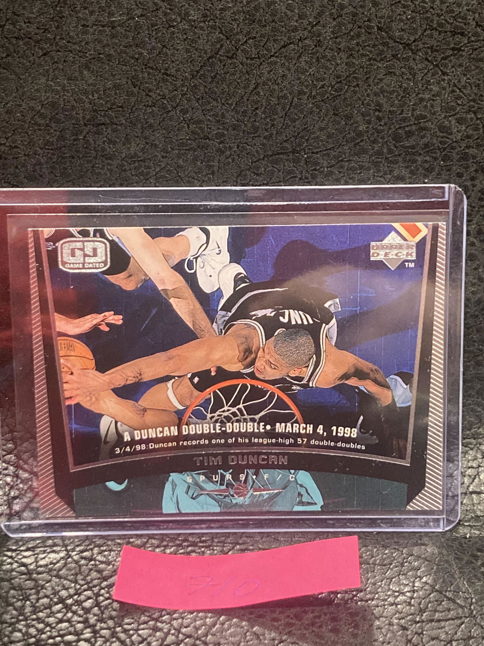 Tim Duncan 1998-99 Upper Deck Game Dated #135 San Antonio Spurs (1 of 2)