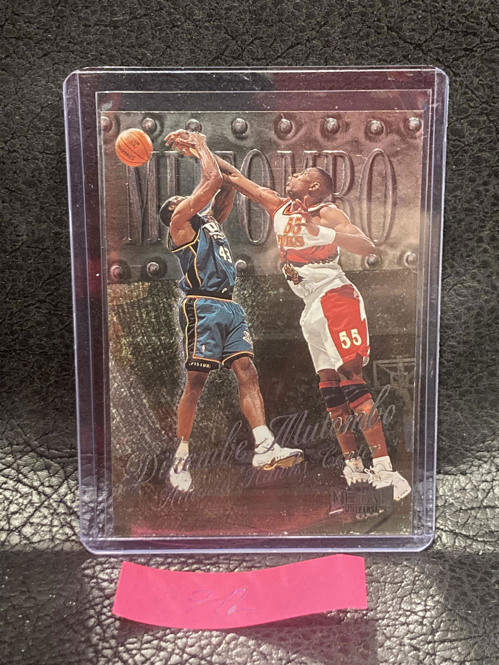 Dikembe Mutombo 1998-99 Fleer Metal Universe #20 Base Card Atlanta Hawks (1 of 2)