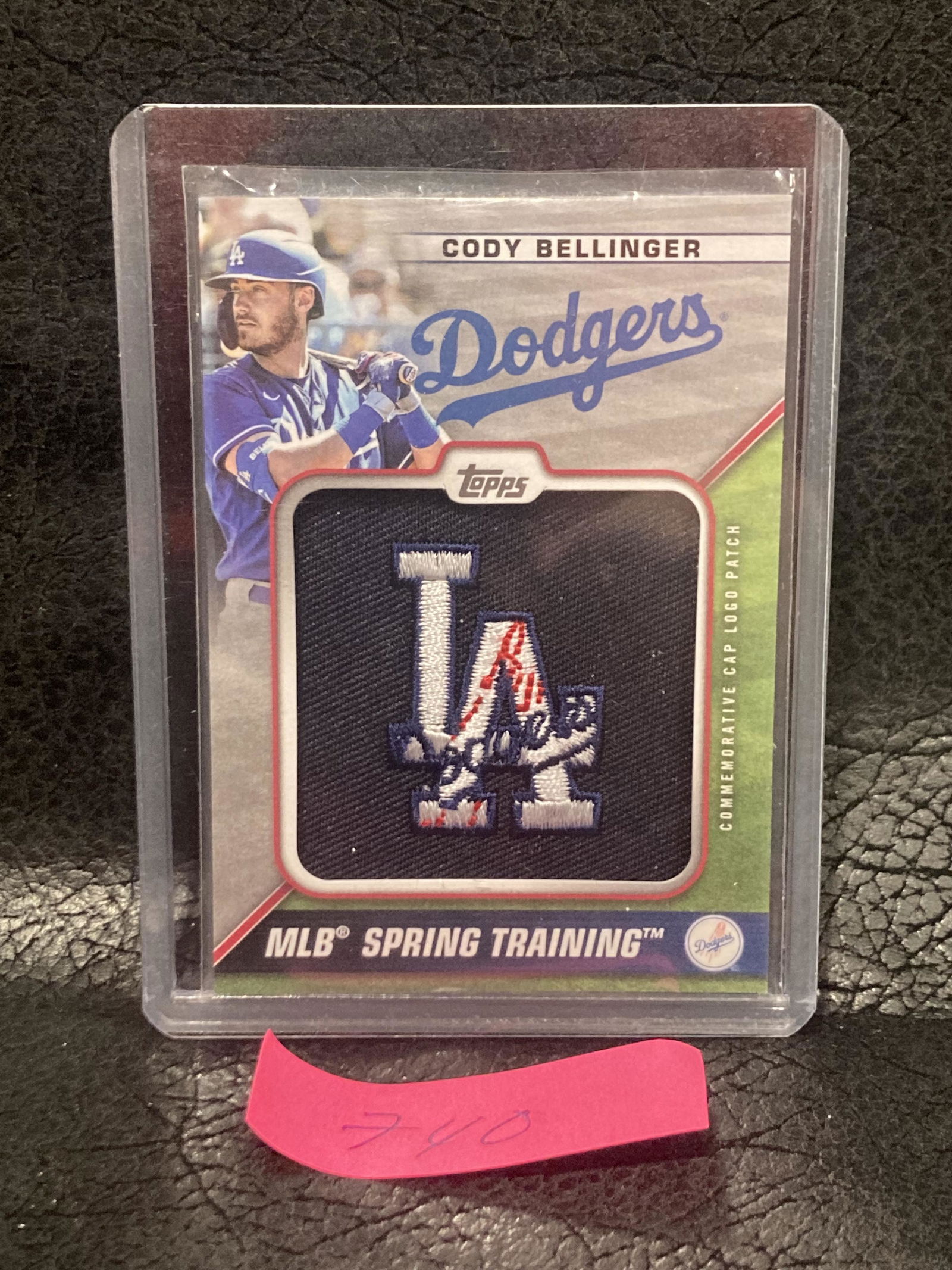 Cody Bellinger 2021 Topps Spring Training Cap Logo Manufactured #STCL-CB Patch (1 of 2)