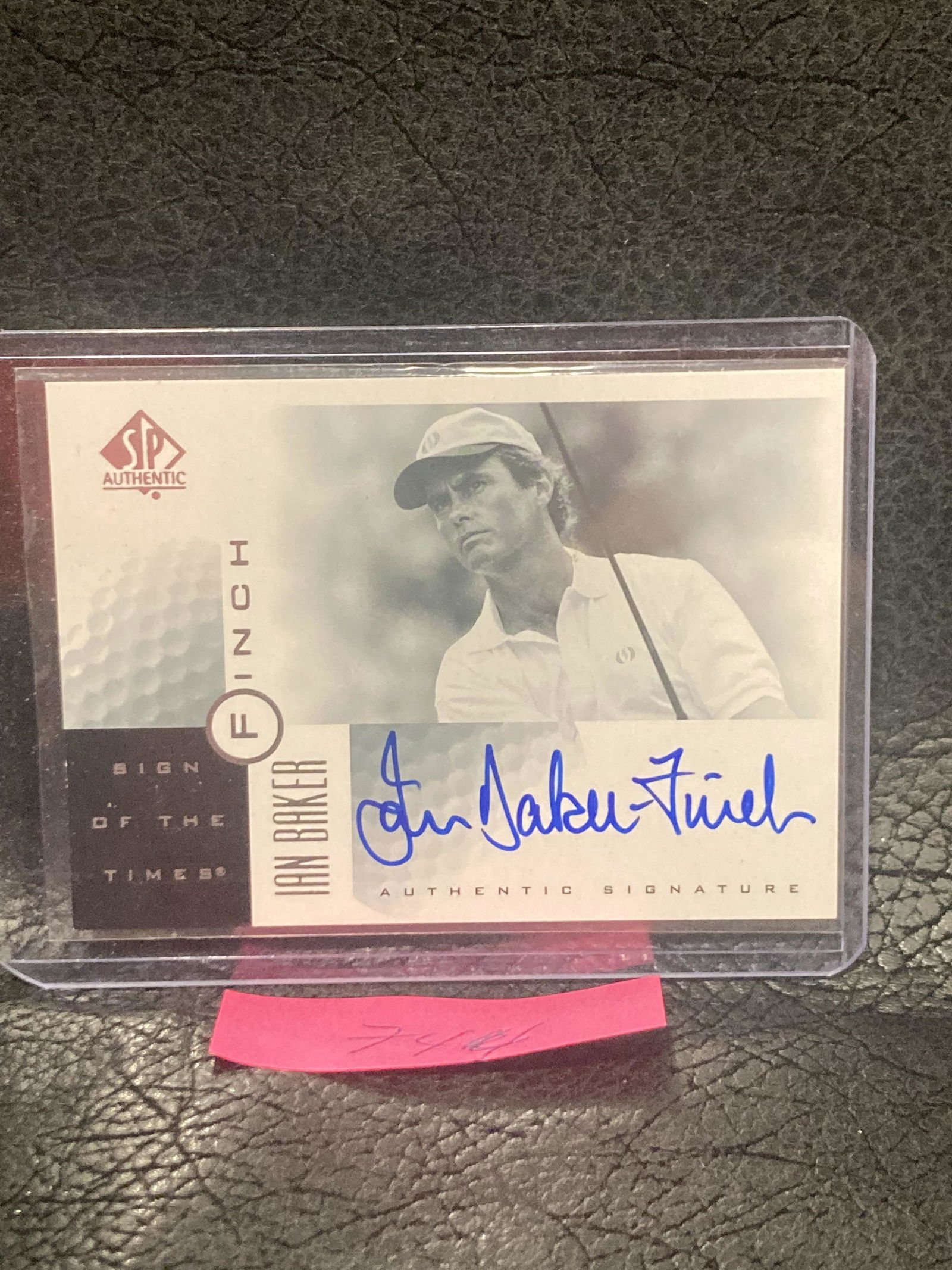 Ian Baker 2001 Sp Authentic Sign Of The Times Finch Autograph Pga Announcer (1 of 2)