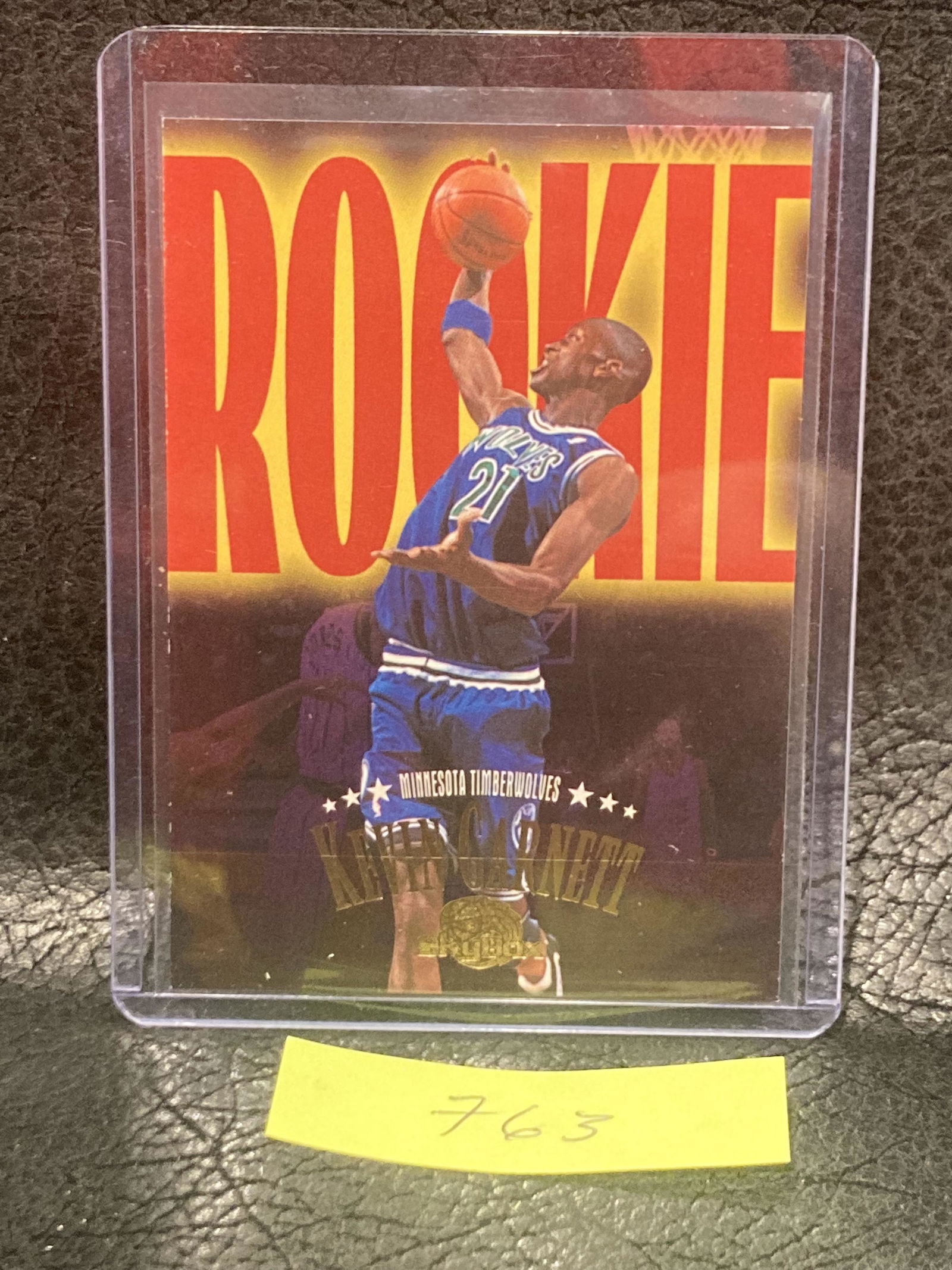 Kevin Garnett 1996 Fleer Skybox Premium Rookie Card #233 Minnesota Timberwolves (1 of 2)