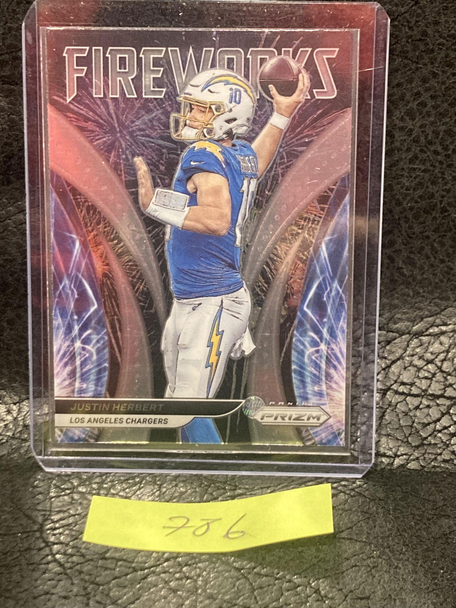 Justin Herbert 2021 Prizm Fireworks Insert #F-18 Chargers T84 (1 of 2)