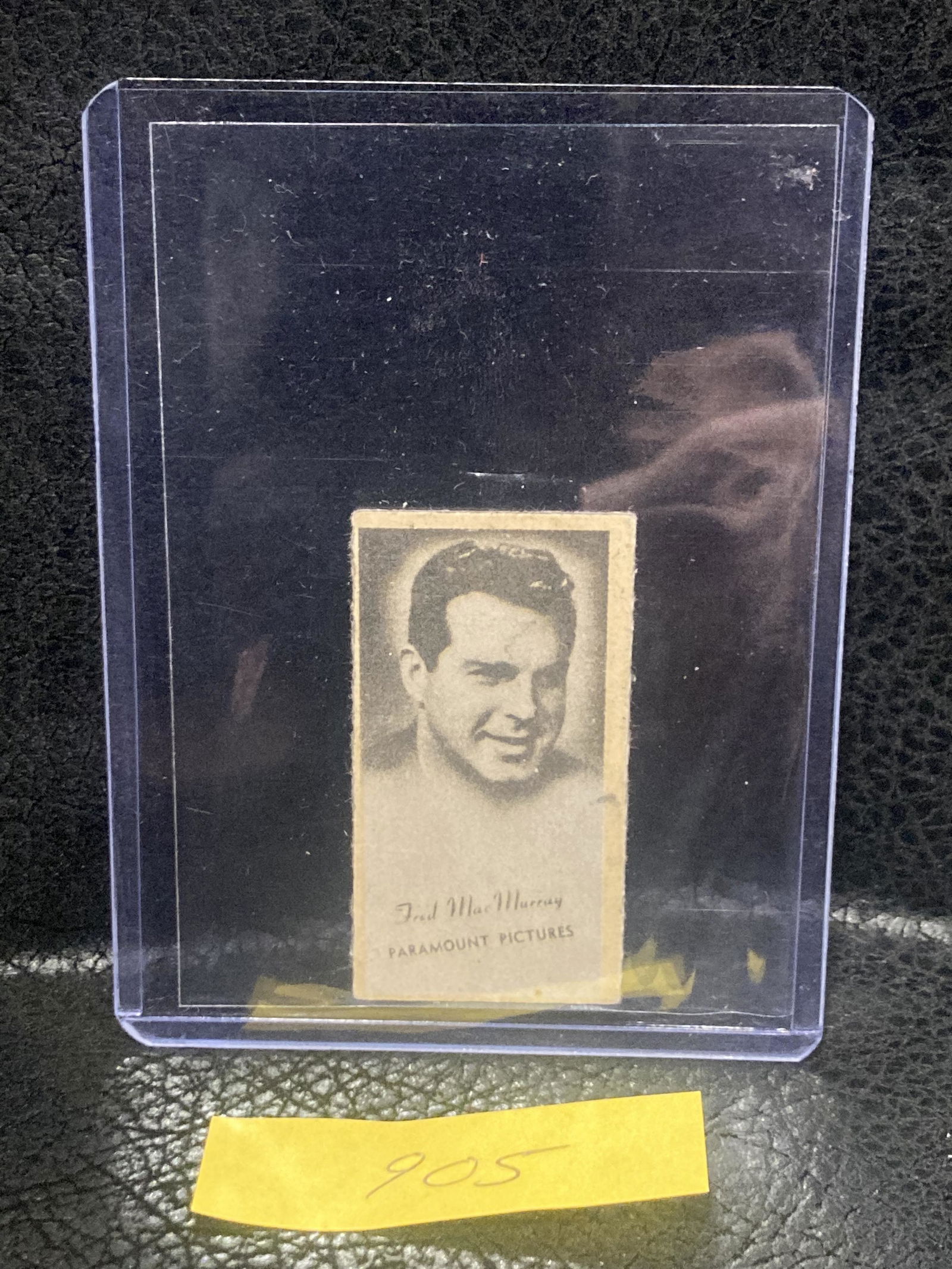 Fred Mac Murray Movie Star Card Engravo Tints Peerless Scales Vending 1940s (1 of 3)