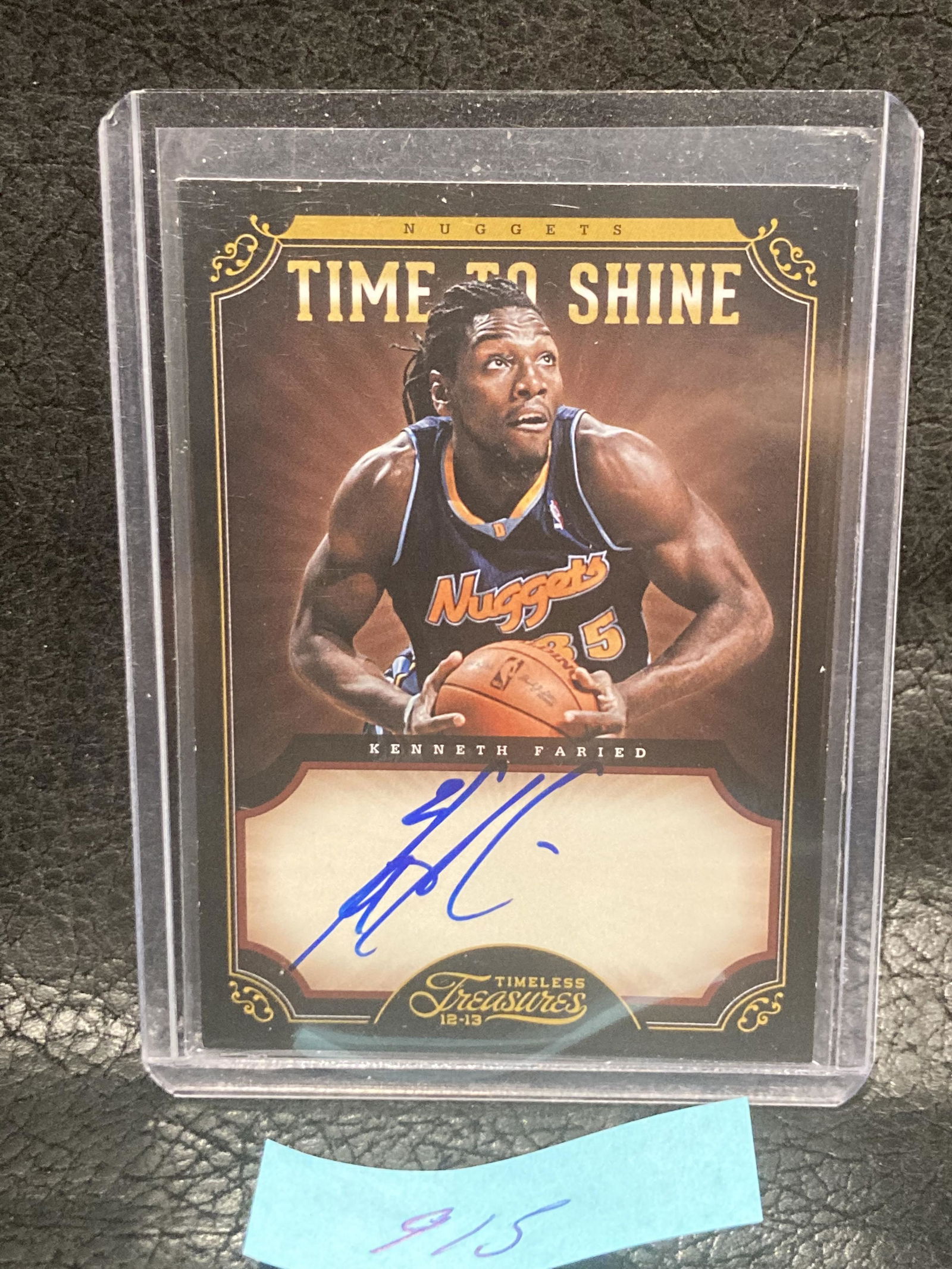 Kenneth Faried 2012 Panini Timeless Treasures Time To Shine /199 Rookie Auto Rc (1 of 2)