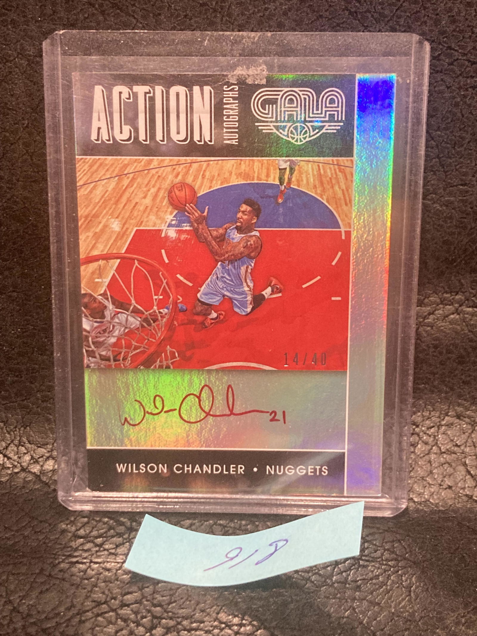 Wilson Chandler 2015-16 Panini Gala Action Auto /40 #AA-WCH Auto (1 of 2)