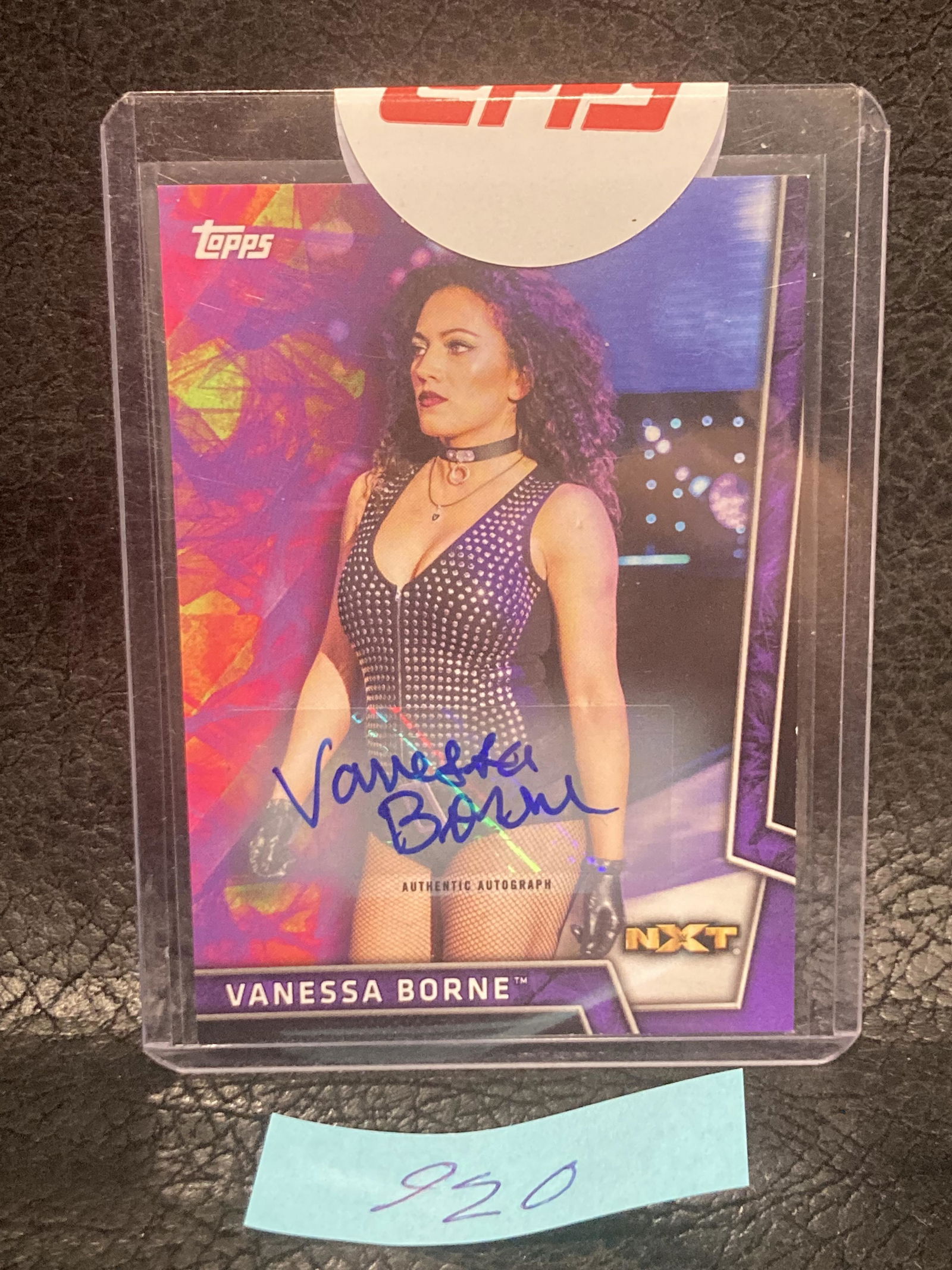Vanessa Borne Wwe 2018 Topps Nxt Autograph Card 45  #/99 (1 of 2)