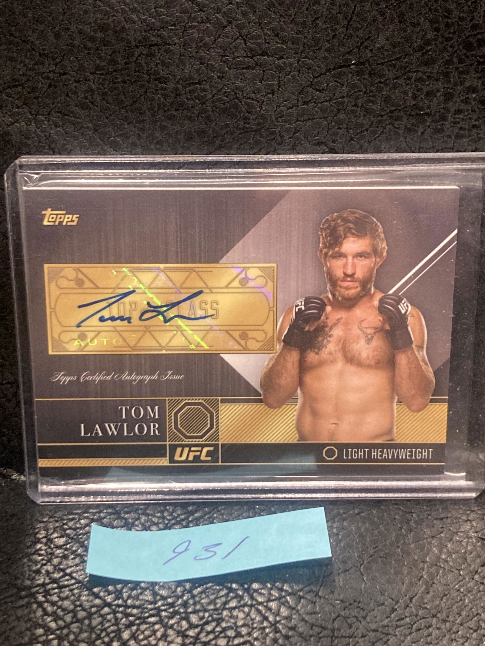 Tom Lawlor 2016 Topps UFC autograph auto card TCA-TL (1 of 2)