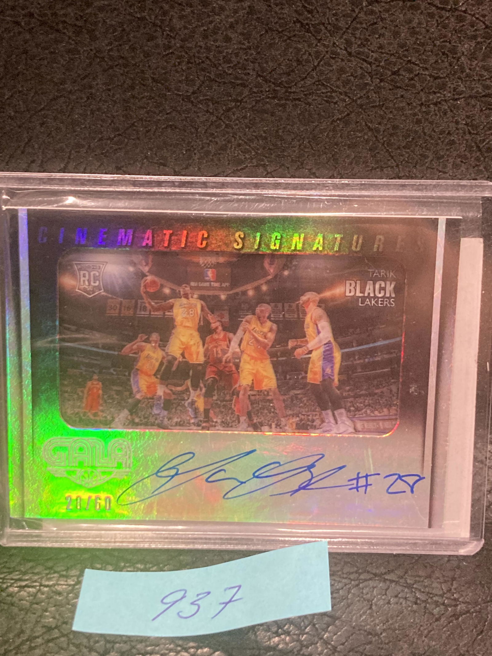 Tarik Black 2014-15 Panini Gala #24 New Cinematic Signatures Auto Rookie Card 60 (1 of 2)