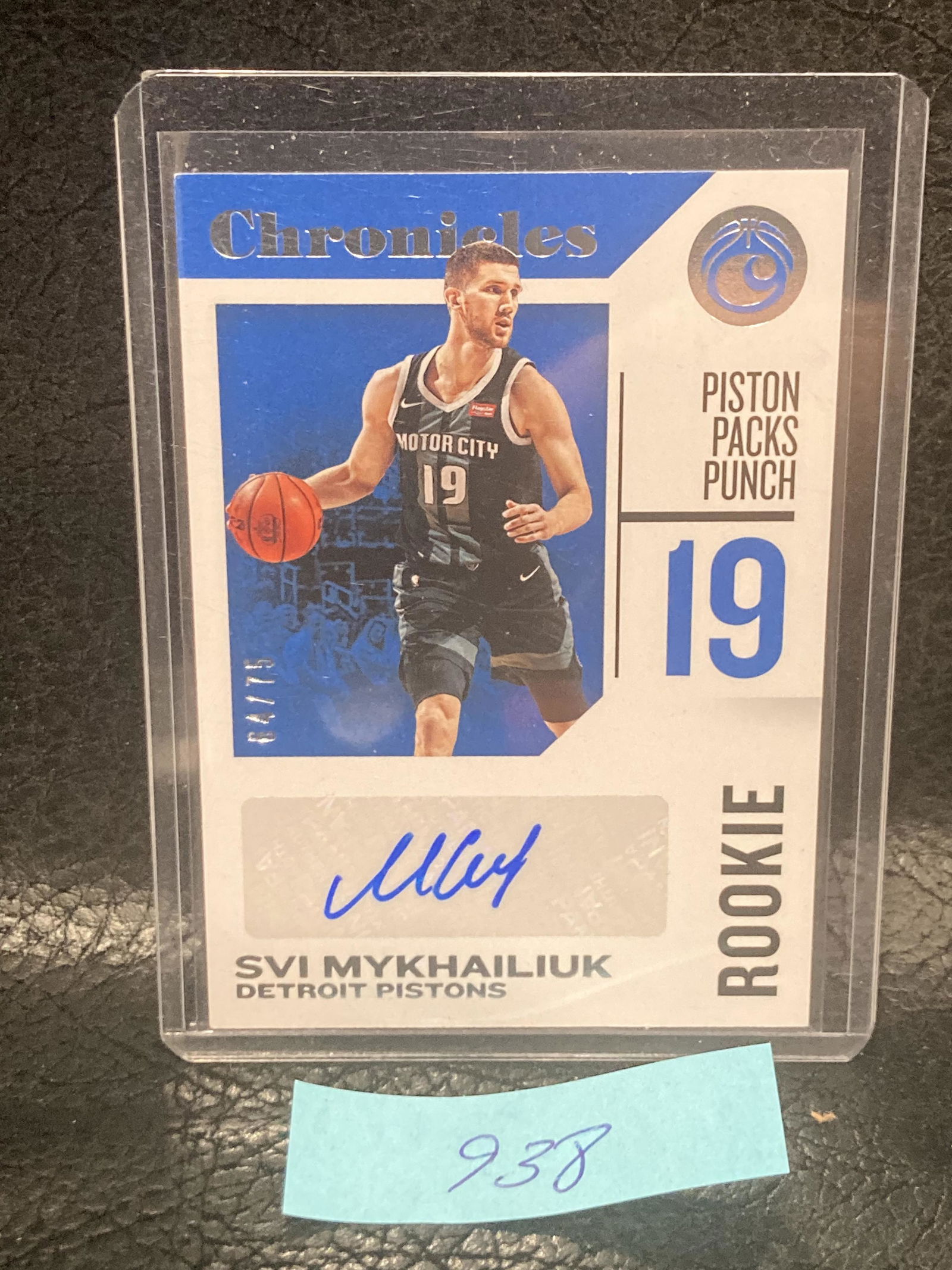 Svi Mykhailiuk 2018-19 Panini Chronicles Rookie Auto #8/75 Raptors Rc (1 of 2)