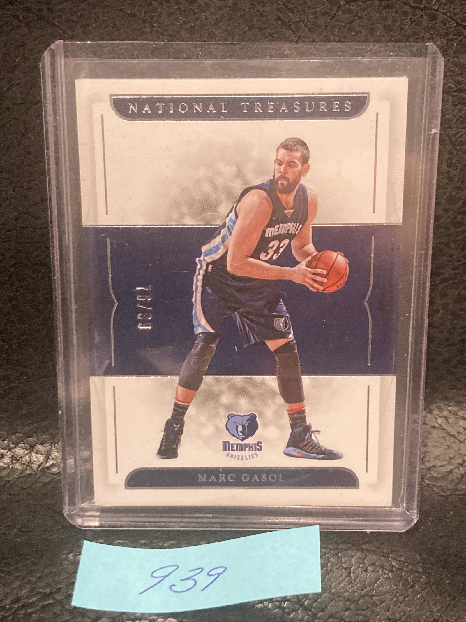 Marc Gasol 2016 17 National Treasures Basketball #7 #/99 Grizzles: Marc Gasol 2016 17 National Treasures Basketball #7 #/99 Grizzles