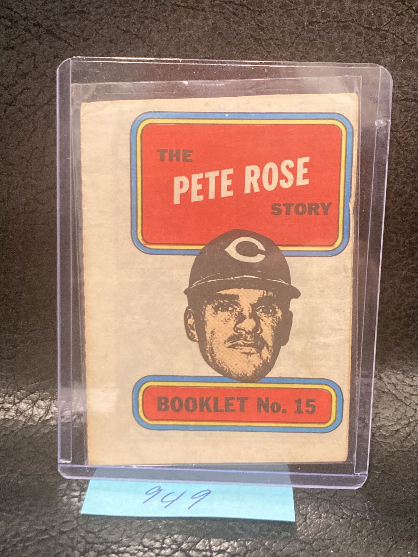 Pete Rose 1970 Topps Baseball Set Comic Story Booklet Insert #15 Reds (1 of 6)