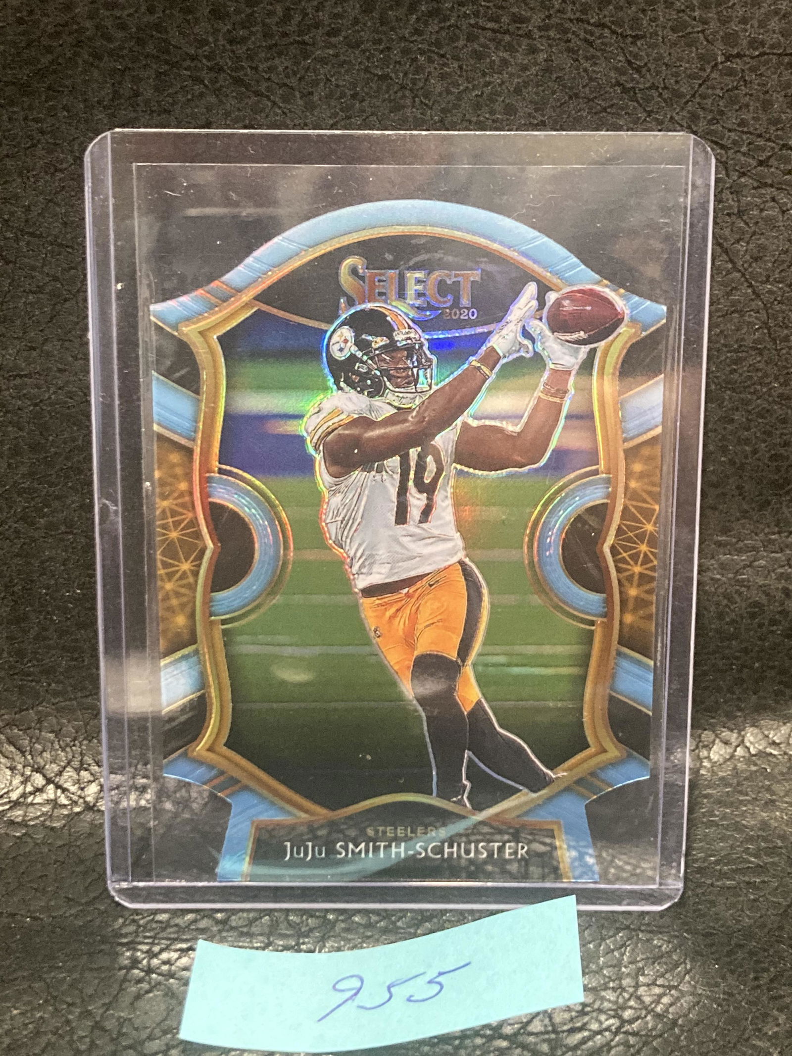 Juju Smithschuster 2020 Select Prizm Light Blue Die Cut #40 Pittsburgh Steelers (1 of 2)