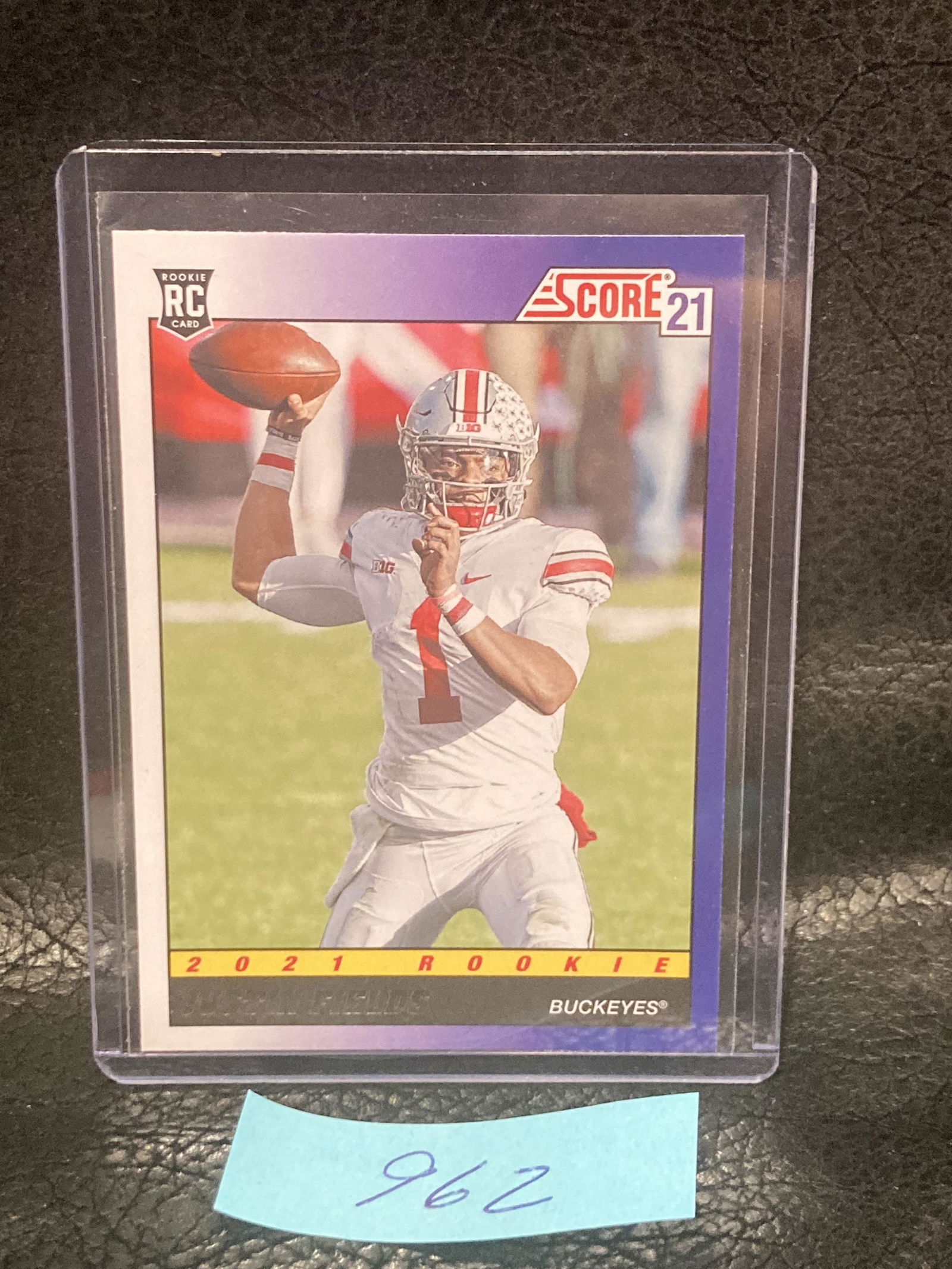Justin Fields 2021 Panini Score Throwback Rookie Rc #TB2 Buckeyes (1 of 2)