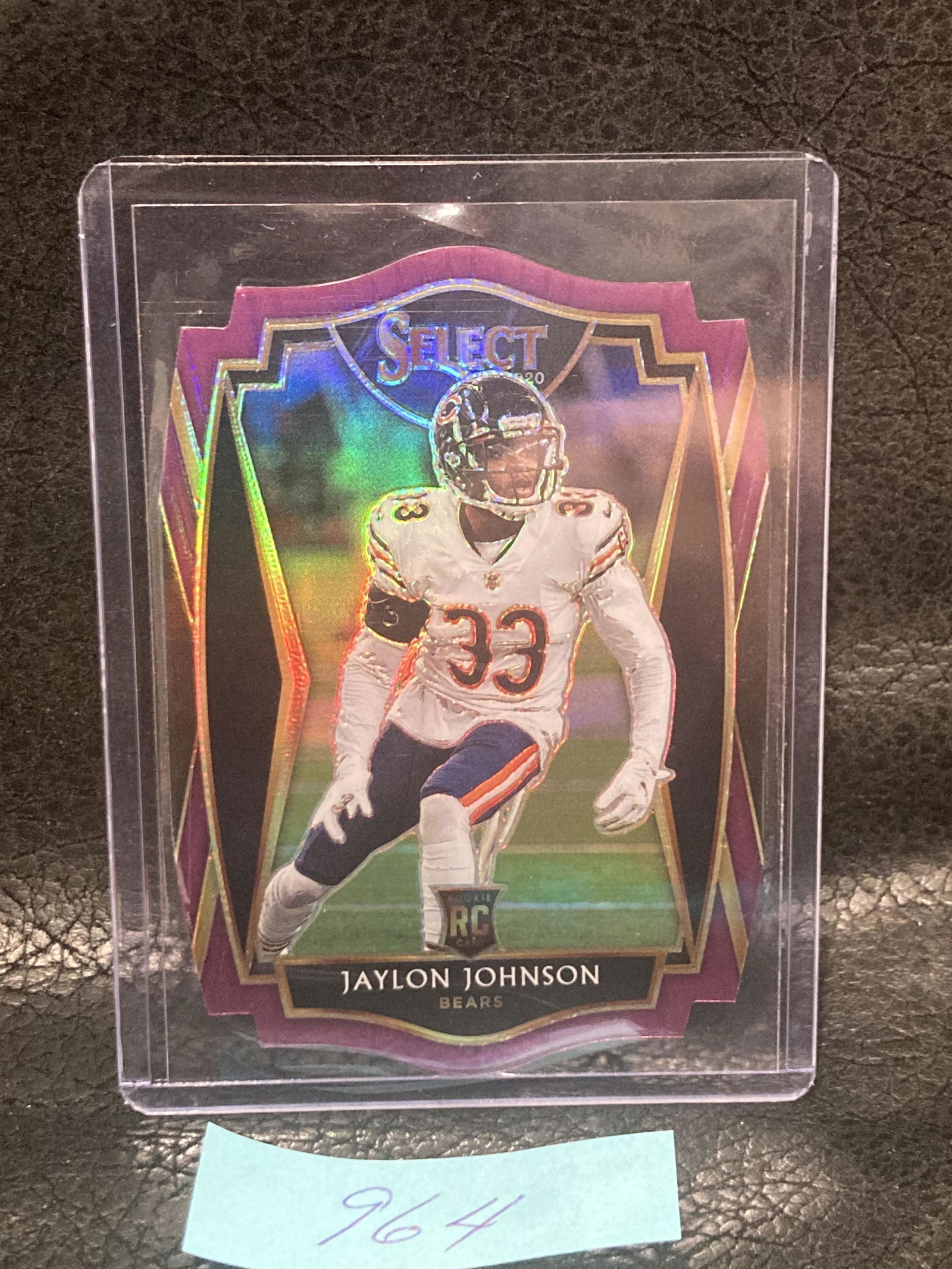 Jaylon Johnson 2020 Select Premier Level Red Prizm Die-Cut Rookie Rc Sp Bears (1 of 2)
