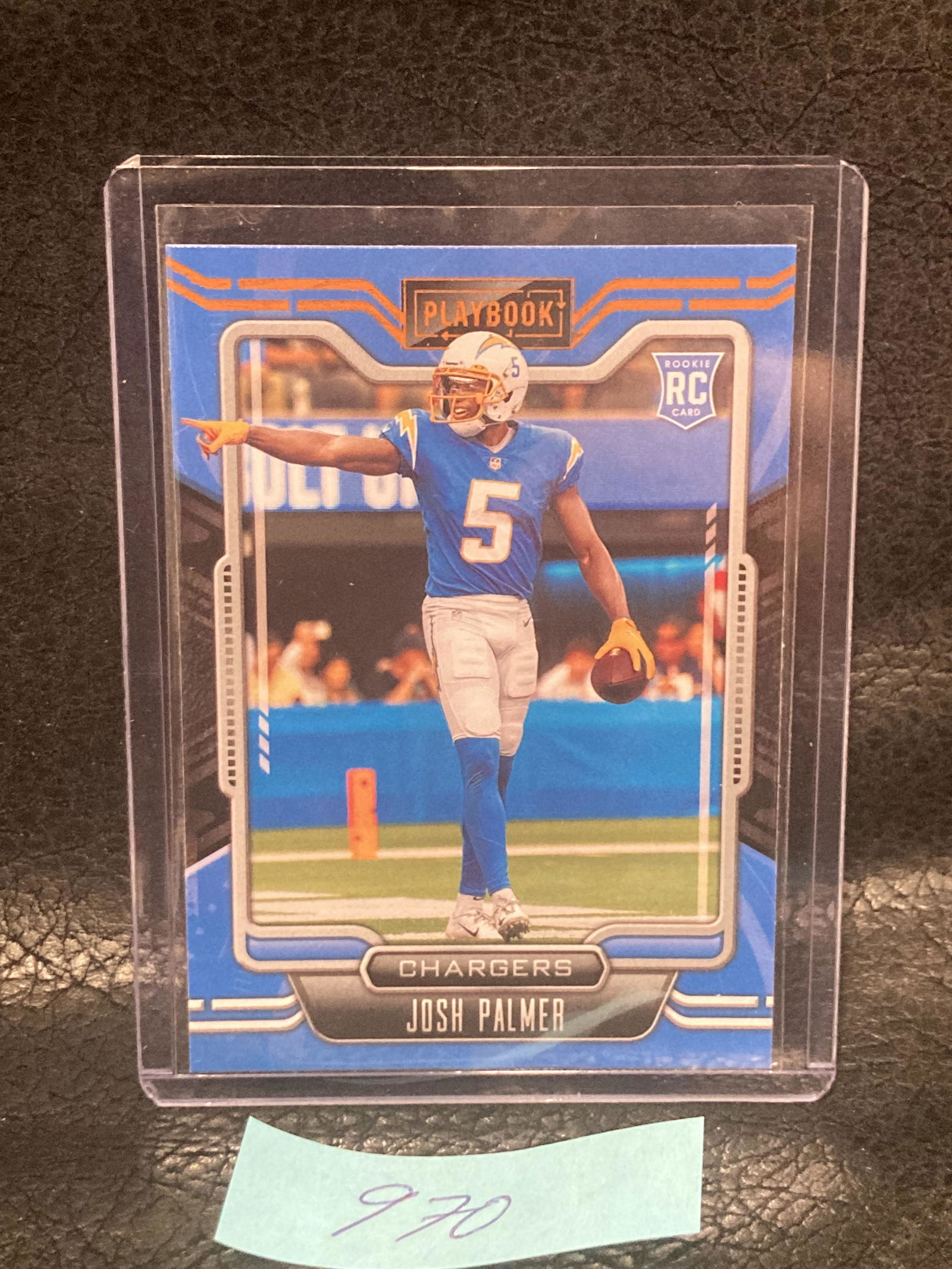 Josh Palmer 2021 Panini Playbook Rookie Card #124 Sp Orange Parallel Rc Chargers (1 of 2)