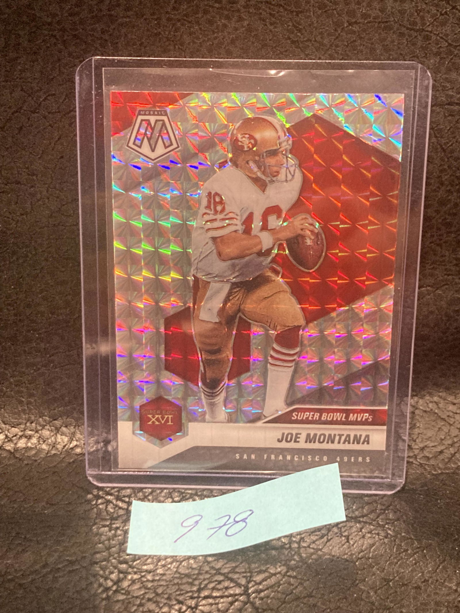 Joe Montana Silver Prizm 2021 Panini Mosaic Football #291 Super Bowl Mvps (1 of 2)