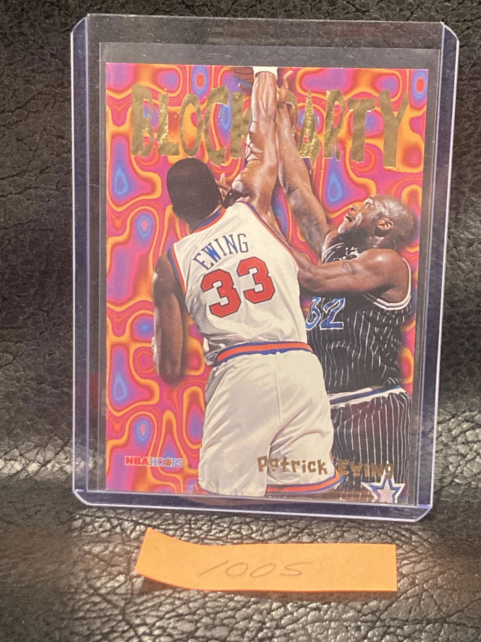 1995-96 Nba Hoops Patrick Ewing W/ Shaquille Oneal Block Party #9 Of 25 Hof (1 of 2)