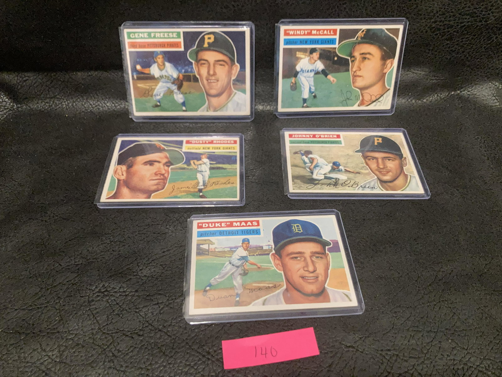Lot of 5 1956 Topps Baseball cards (1 of 2)