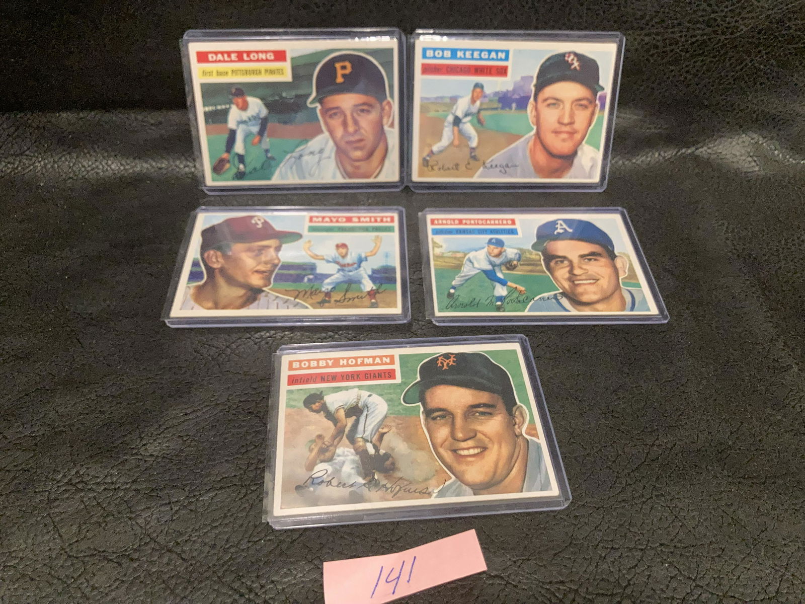 Lot of 5 1956 Topps Baseball cards (1 of 2)
