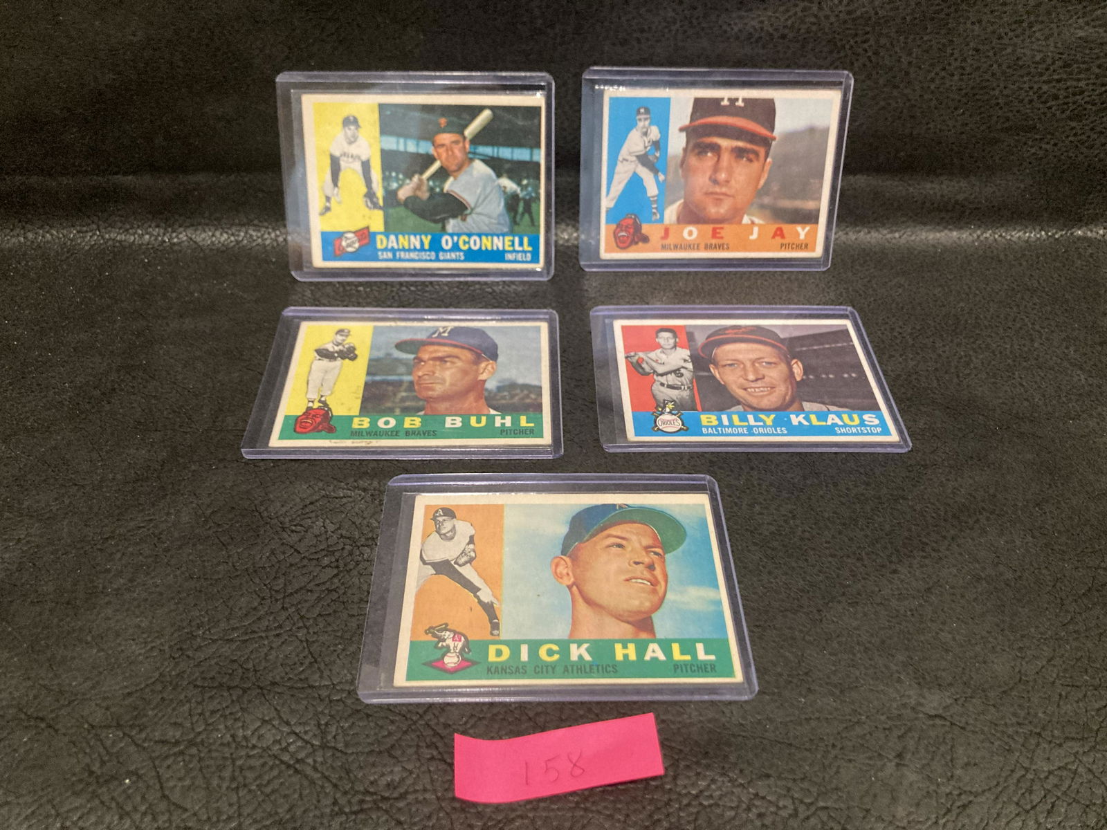 Lot of 5 1960 Topps Baseball cards (1 of 2)