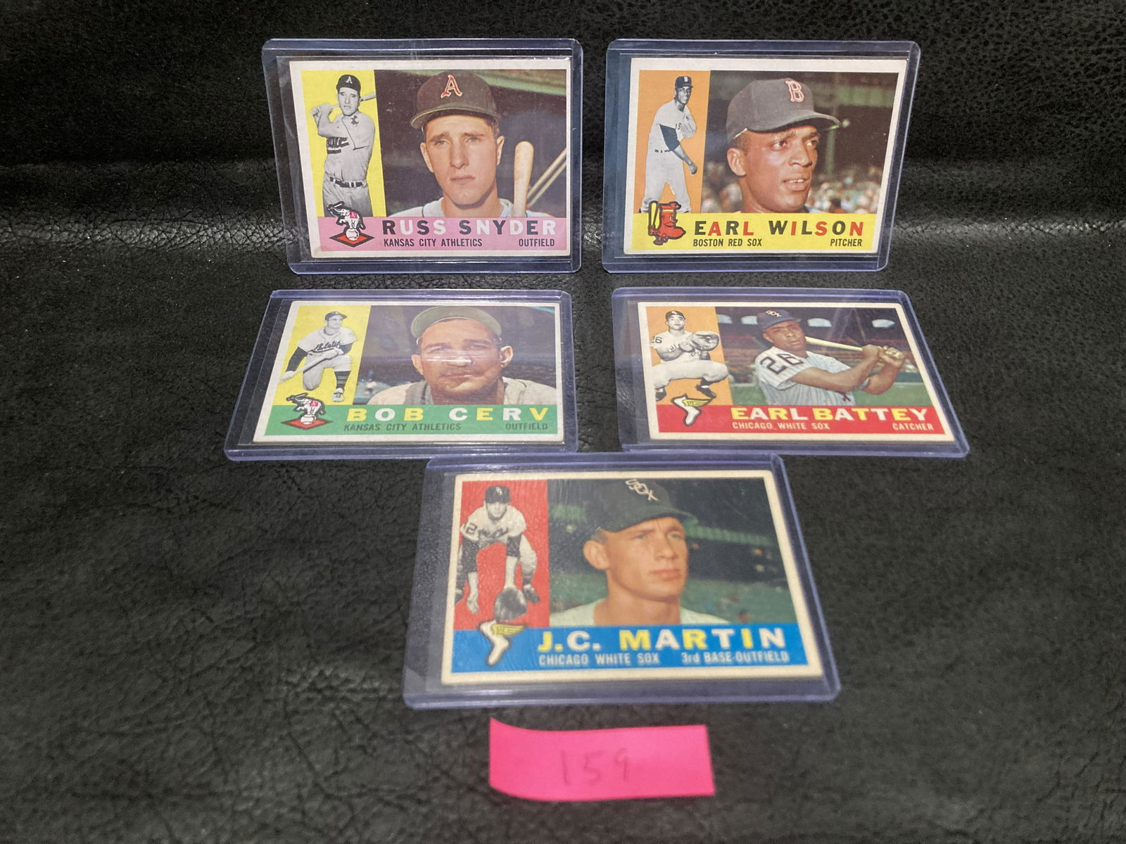 Lot Of 5 1960 Topps Baseball Cards (1 of 2)