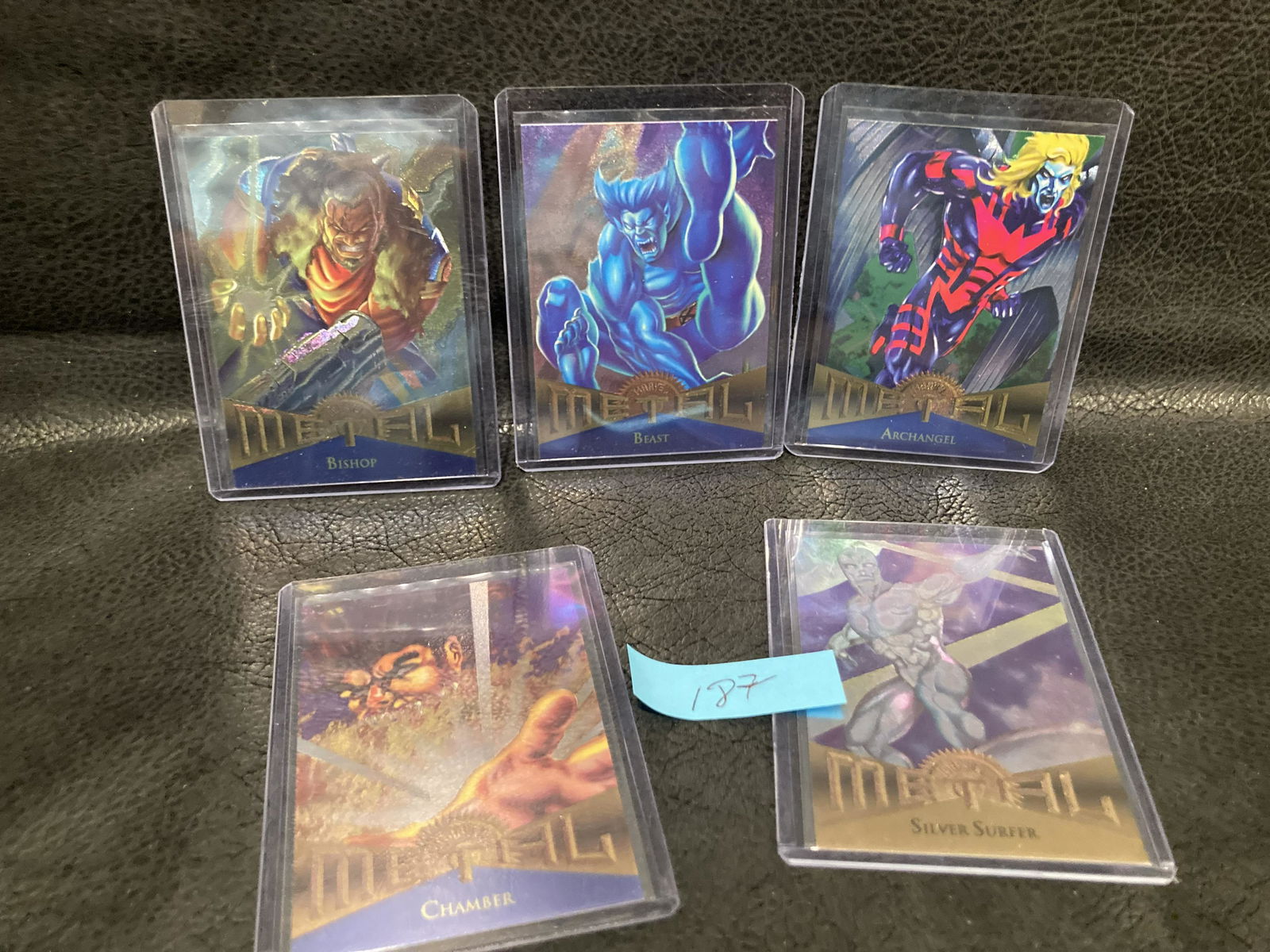 Lot Of 5 Fleer Metal Marvel Universe Cards (1 of 2)