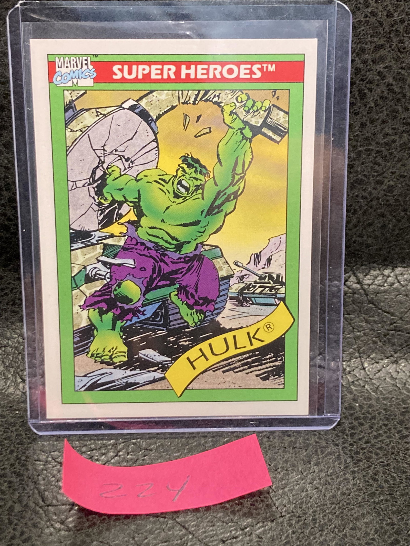 Hulk #3 1990 Impel Marvel Universe Trading Card (1 of 2)