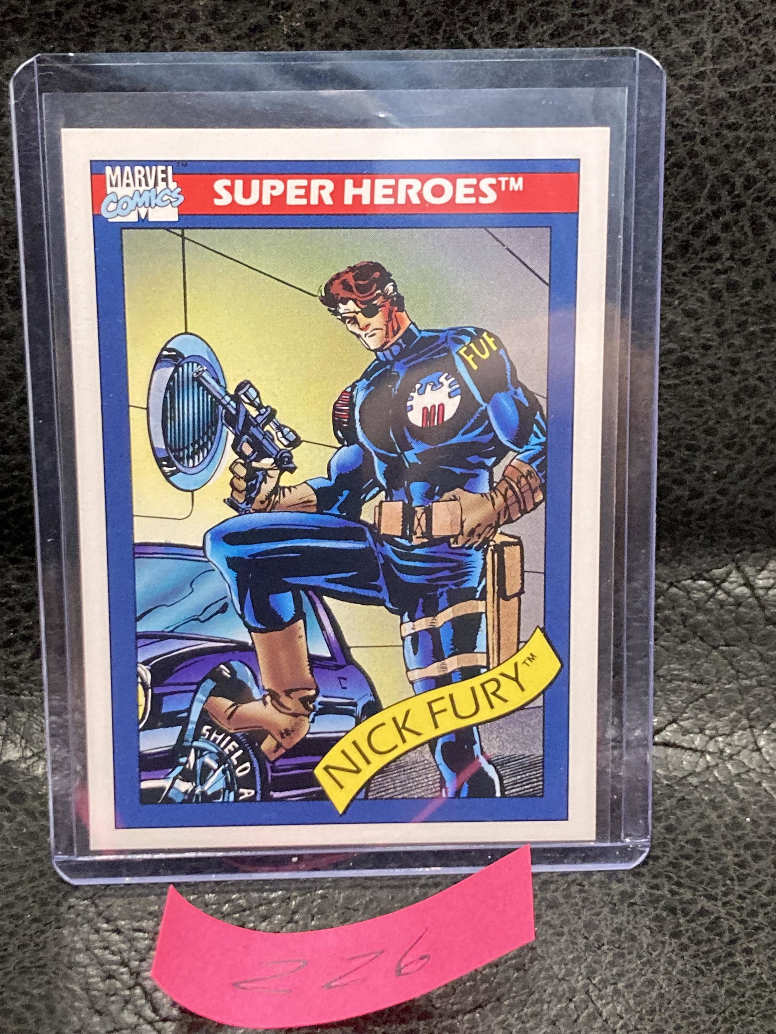 Nick Fury #5 1990 Impel Marvel Universe Trading Card: Nick Fury #5 1990 Impel Marvel Universe Trading Card