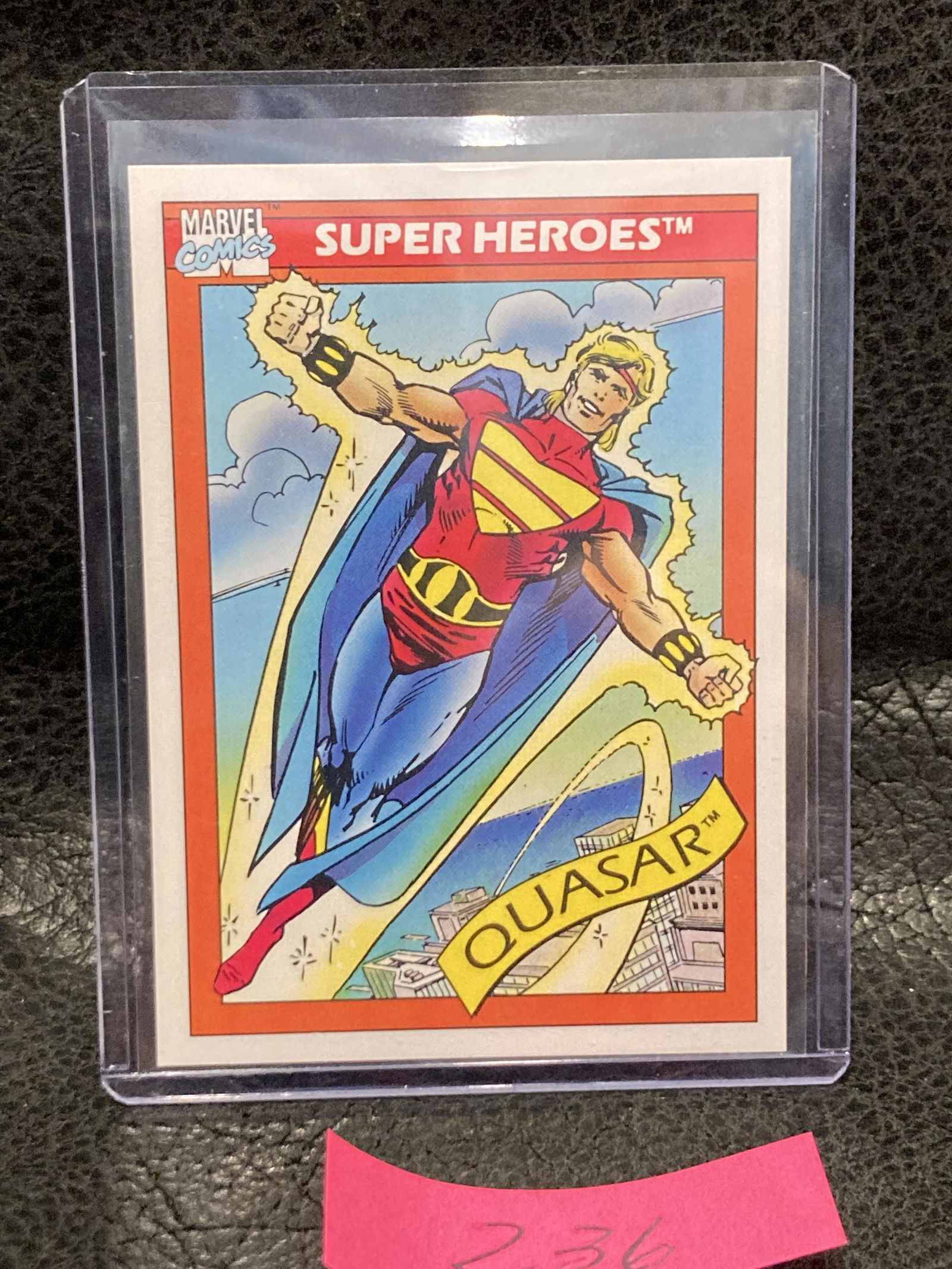 Quasar #15 1990 Impel Marvel Universe Trading Card: Quasar #15 1990 Impel Marvel Universe Trading Card