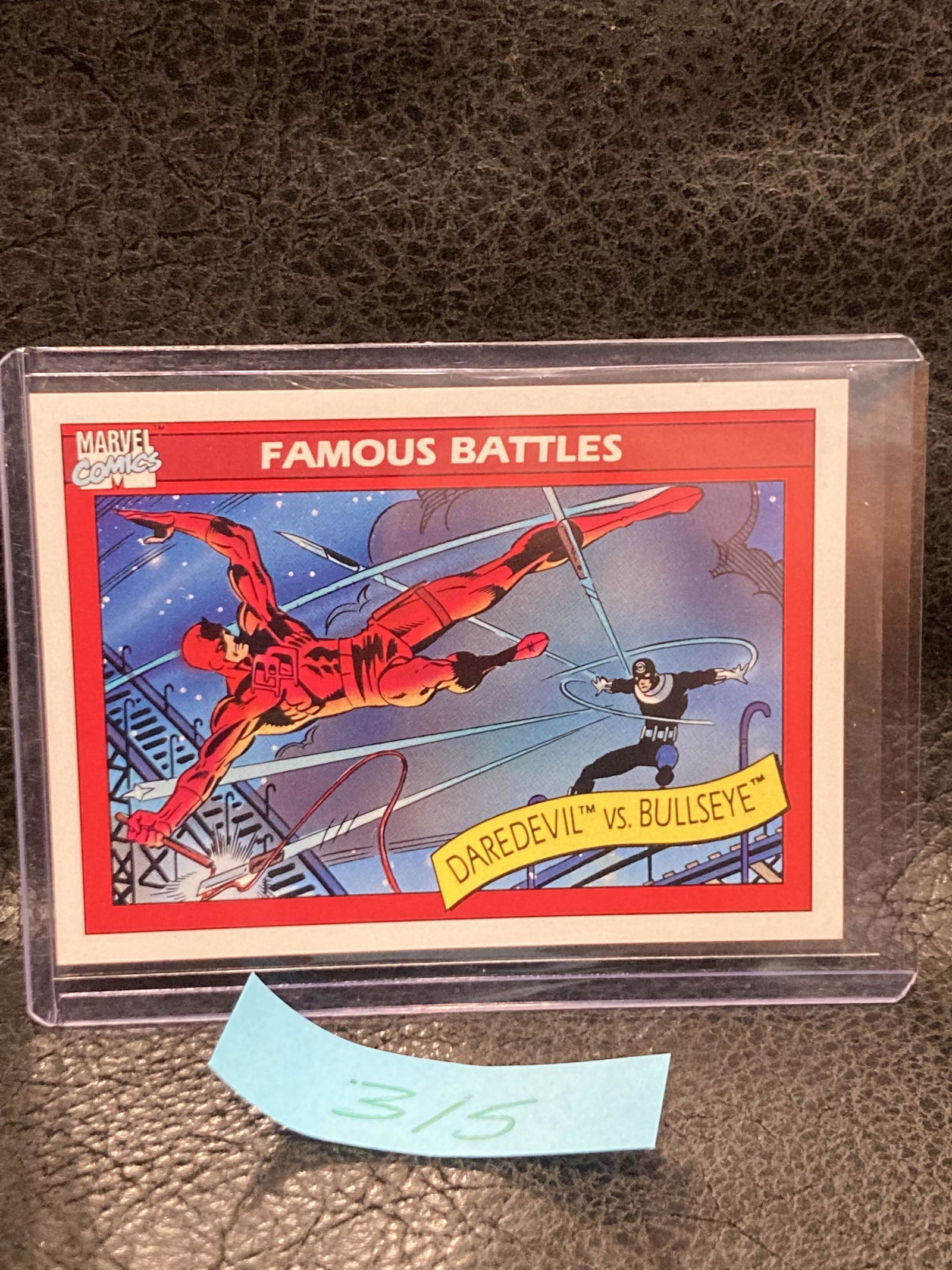 Daredevil vs. Bullseye #94 1990 Impel Marvel Universe Trading Card: Daredevil vs. Bullseye #94 1990 Impel Marvel Universe Trading Card