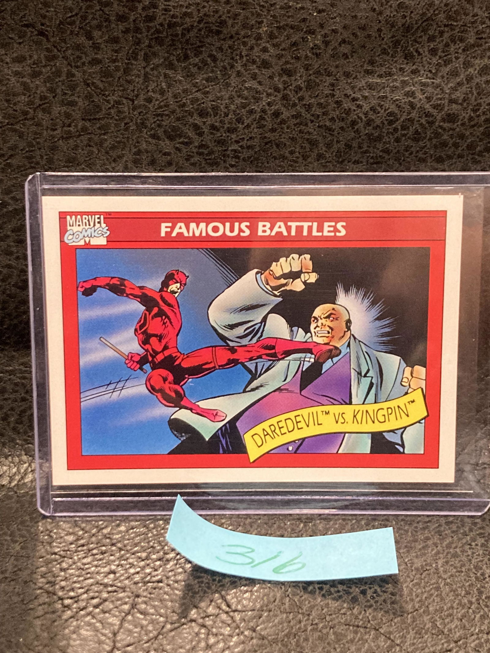 Daredevil vs. Kingpin #95 1990 Impel Marvel Universe Trading Card (1 of 2)