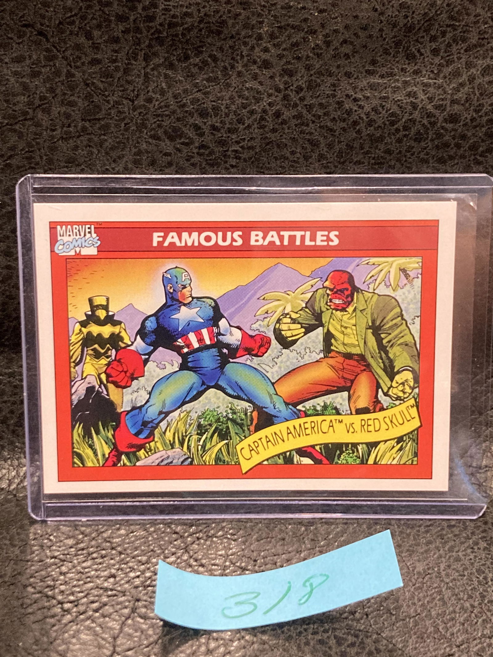 Captain America vs. Red Skull #97  1990 Impel Marvel Universe Trading Card (1 of 2)