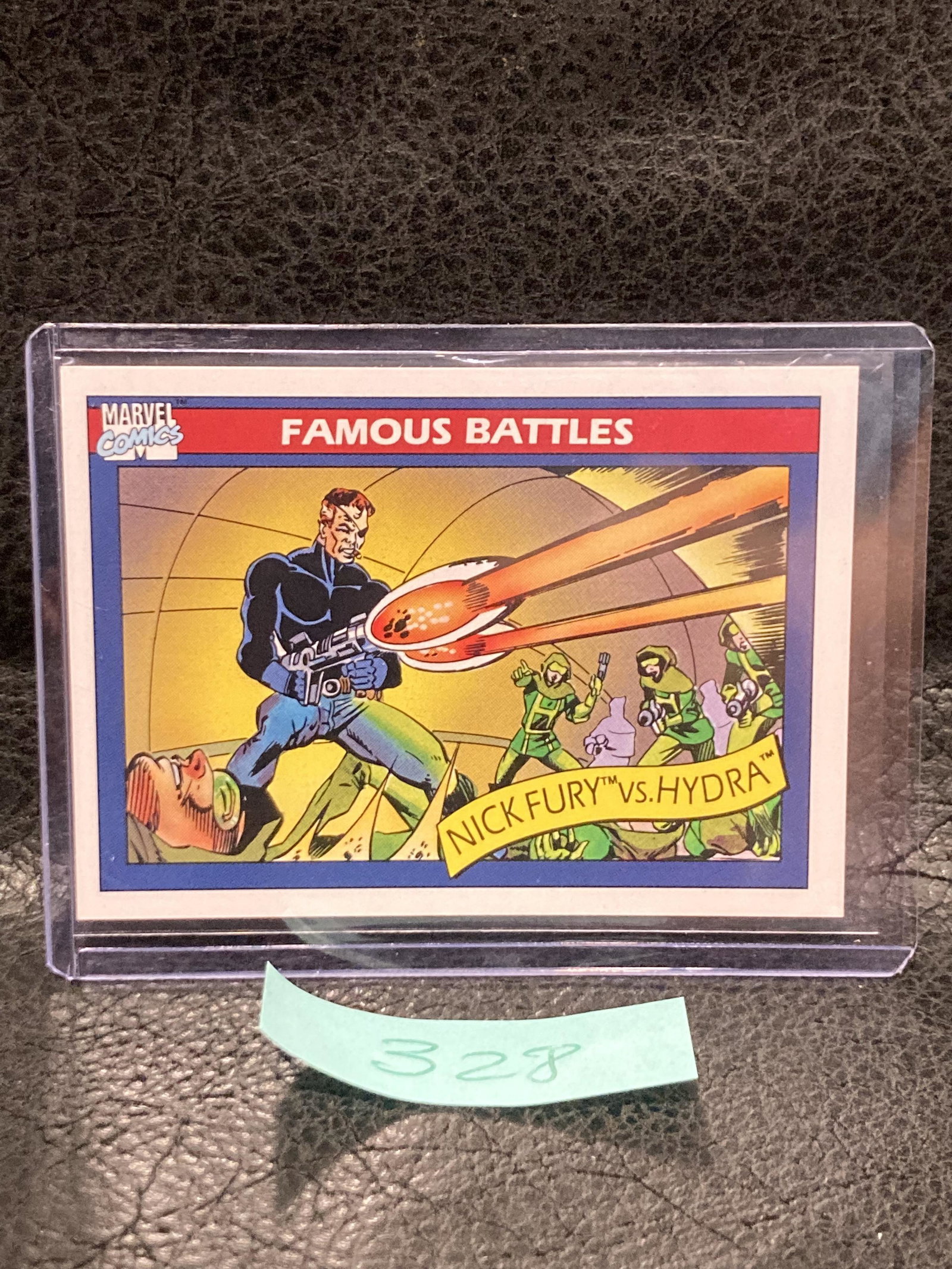 Nick Fury vs. Hydra #107 1990 Impel Marvel Universe Trading Card: Nick Fury vs. Hydra #107 1990 Impel Marvel Universe Trading Card