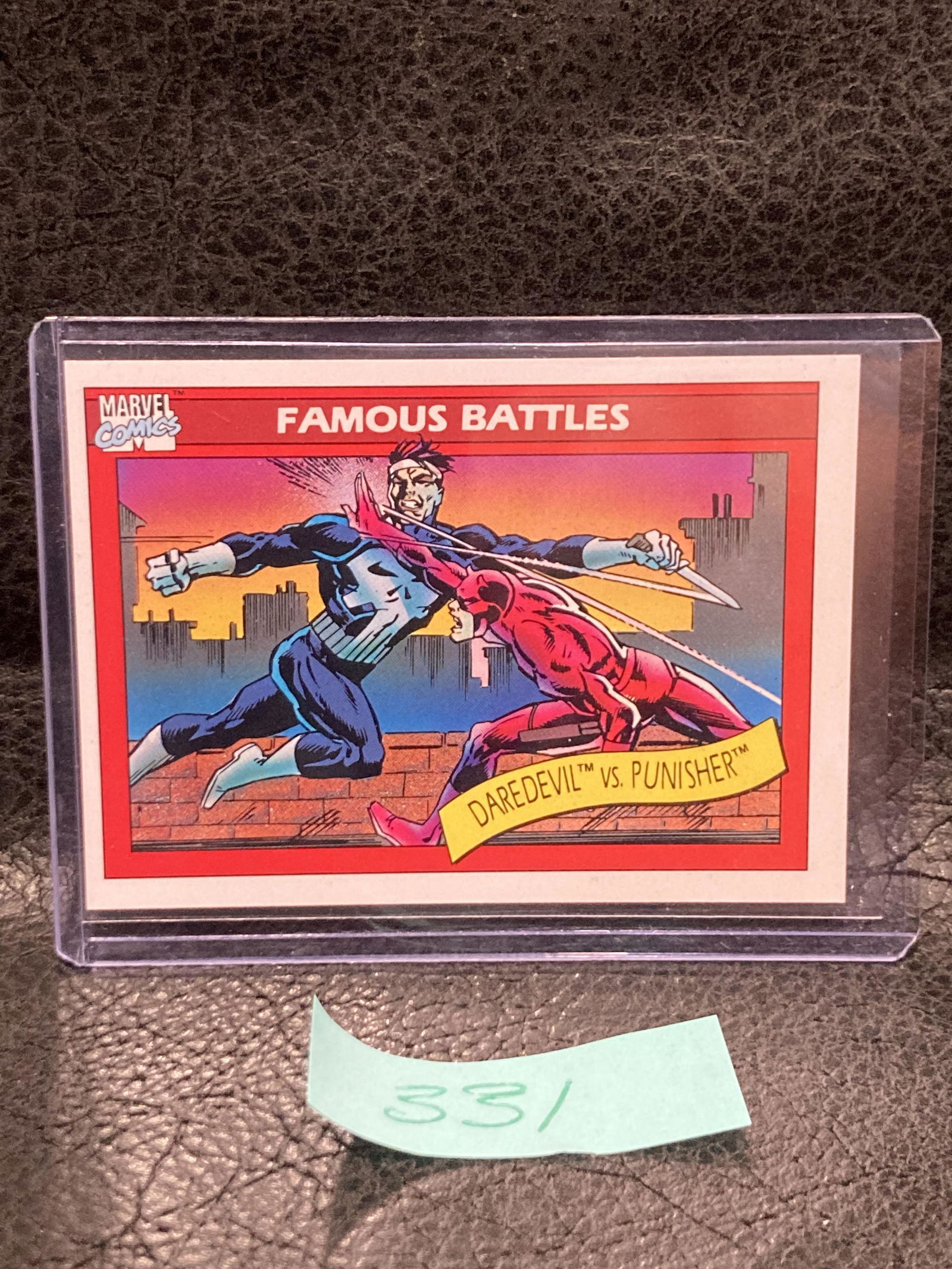 Daredevil vs. Punisher #110 1990 Impel Marvel Universe Trading Card (1 of 2)