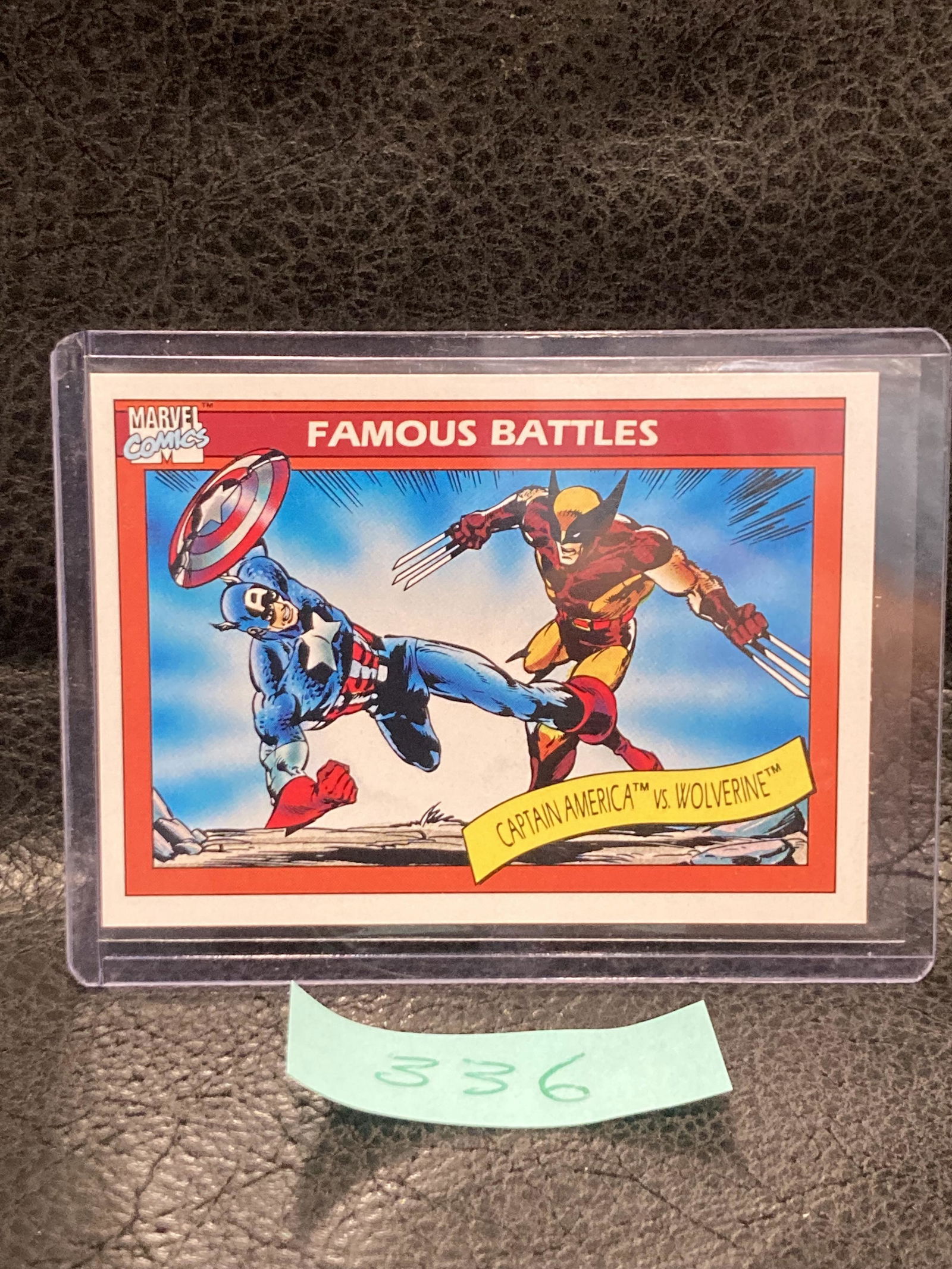 Captain America vs. Wolverine #115 1990 Impel Marvel Universe Trading Card (1 of 2)