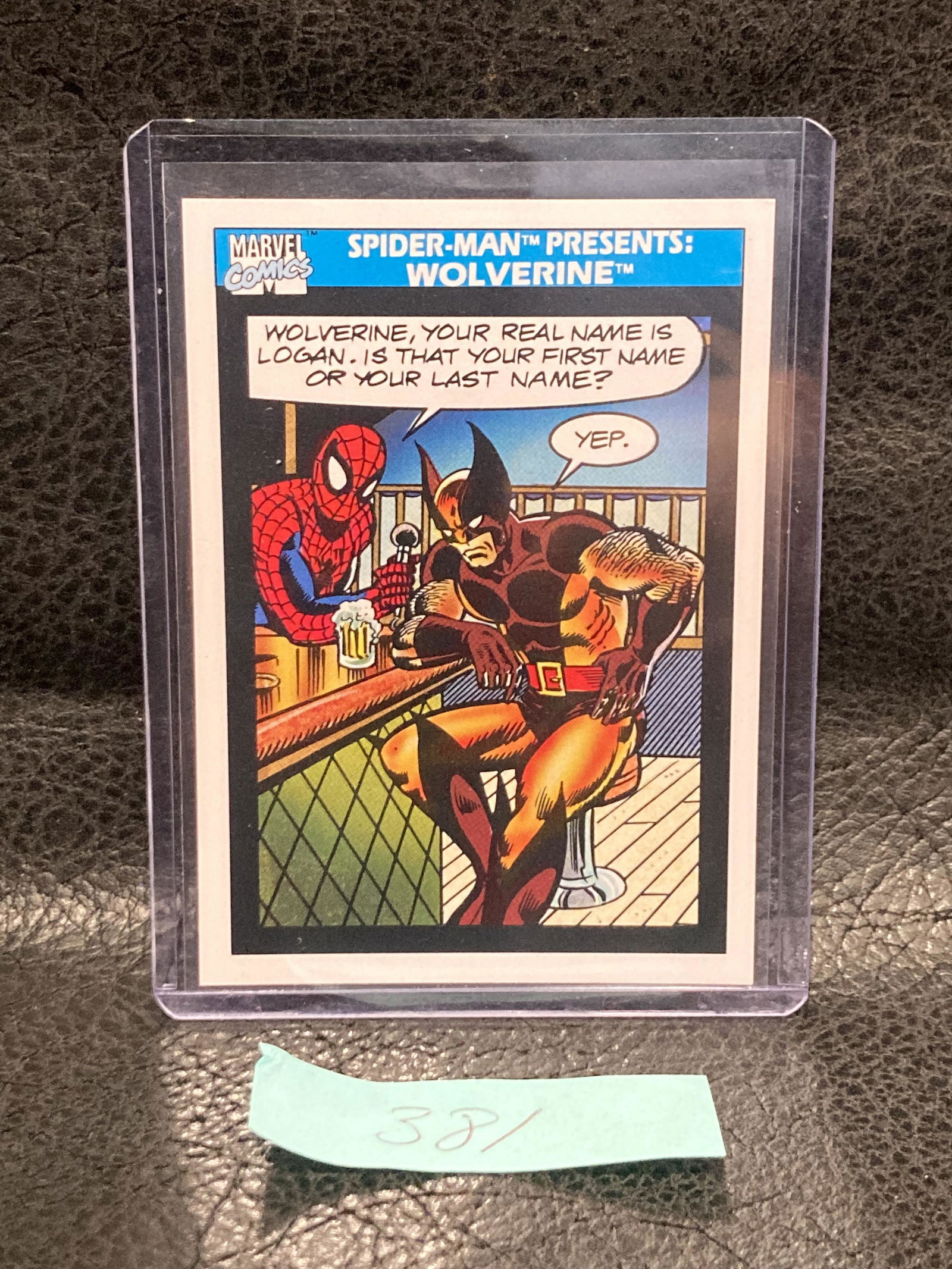 Wolverine  1990 Impel Marvel Universe Trading Card #160 (1 of 2)