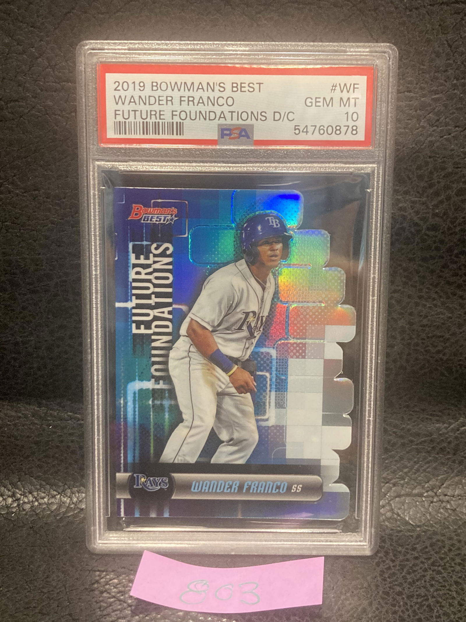 Wander Franco 2019 Bowmans Best Psa 10 Future Foundations Die Cut Rc Gem Mint (1 of 2)