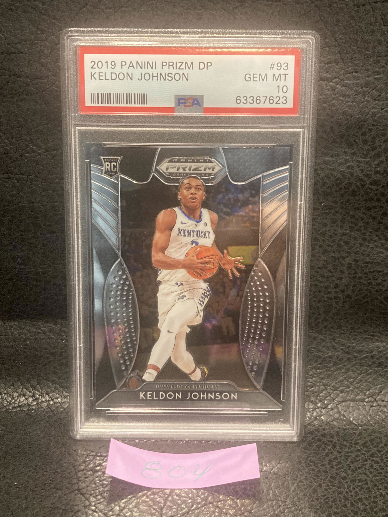 Keldon Johnson 2019 Panini Prizm Draft Picks #93 Rc Psa 10 (1 of 2)