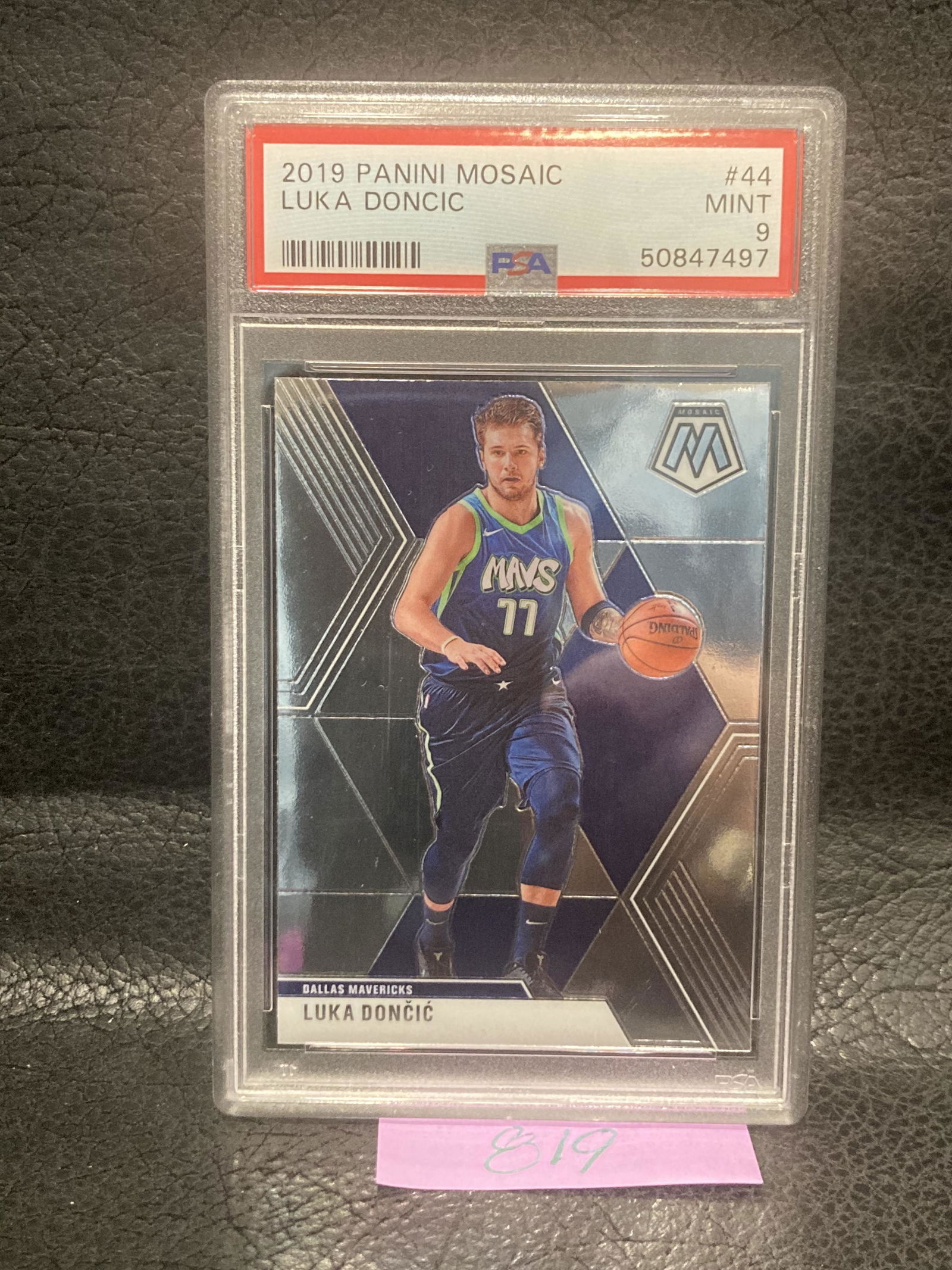 Luka Doncic 2019-20 Mosaic Silver Prizm #44 Dallas Mavericks Psa 9 (1 of 2)