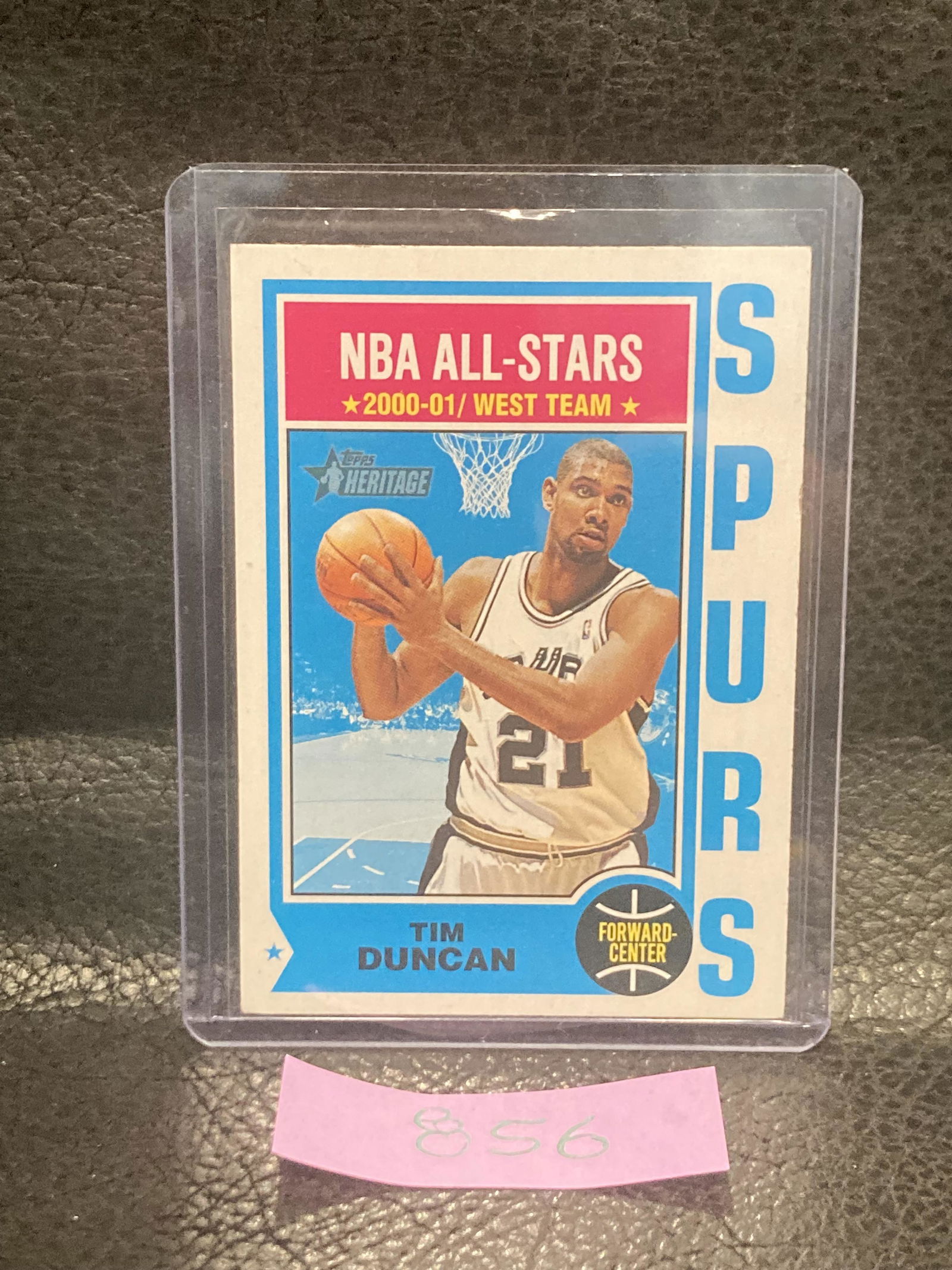 Tim Duncan 2001-02 Topps Heritage #40 San Antonio Spurs (1 of 2)