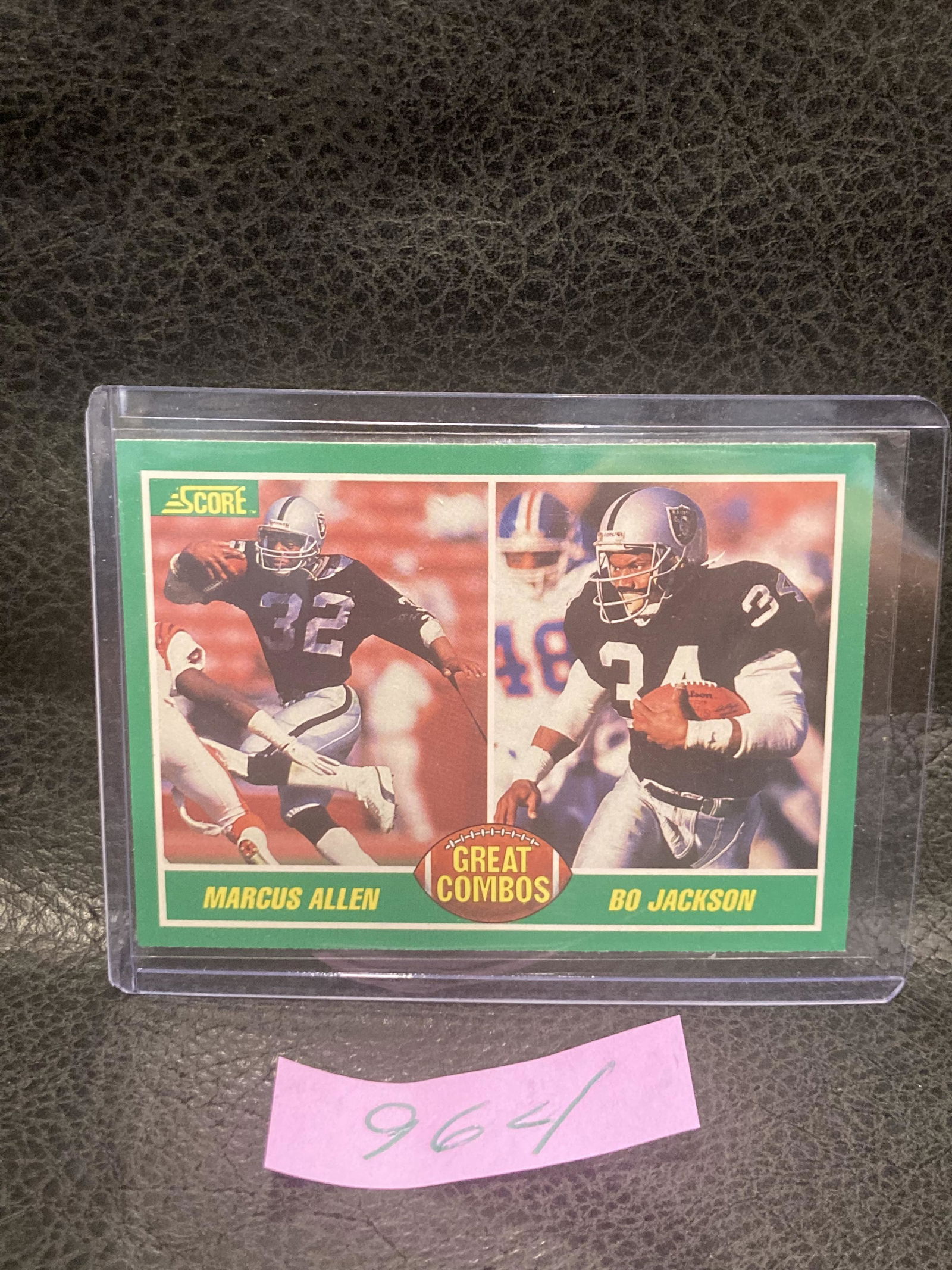 Bo Jackson Marcus Allen Oakland Raiders 1989 Score Football Great Combos #284 (1 of 2)