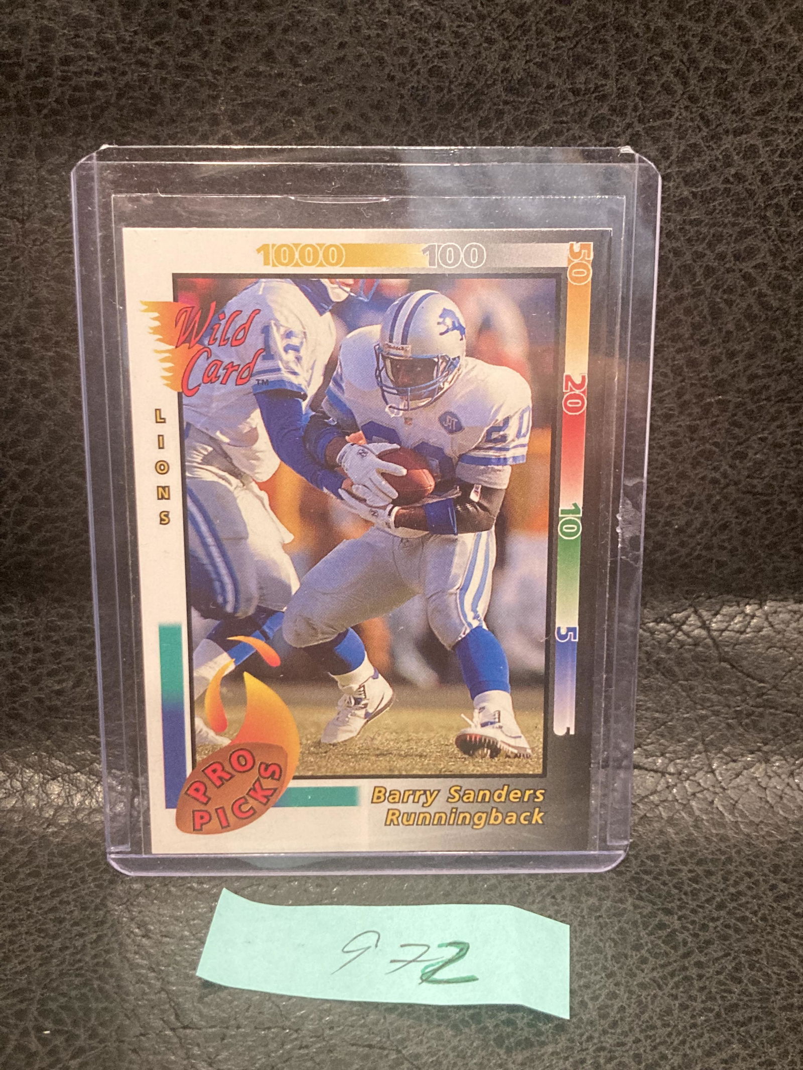 Barry Sanders 1992 Wild Card #7 Of 8 Detroit Lions Hofer Pro Picks: Barry Sanders 1992 Wild Card #7 Of 8 Detroit Lions Hofer Pro Picks