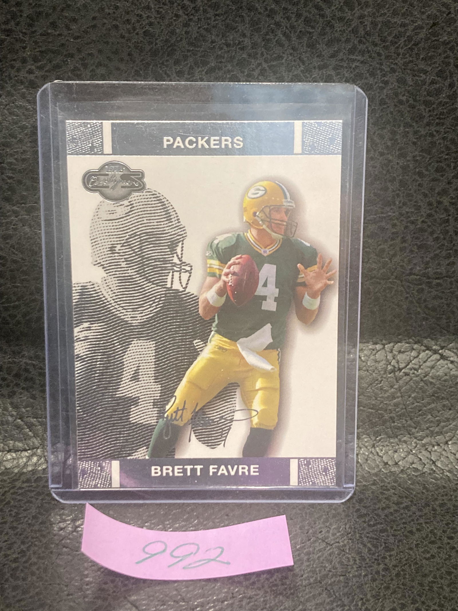 Brett Favre 2007 Topps Co-Signers Card #2 Green Bay Packers (1 of 2)